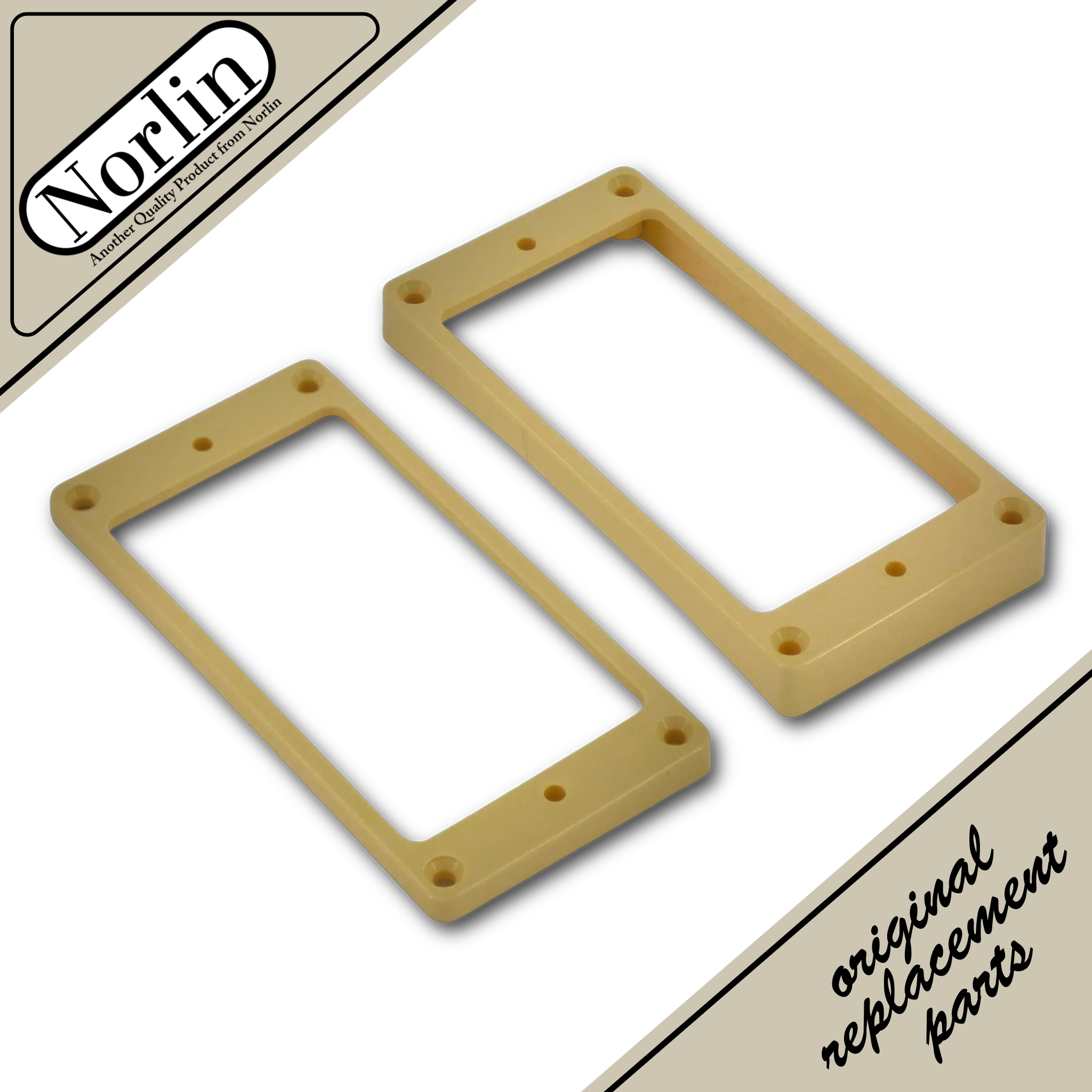 Humbucker Pickup Carved-Top Mounting Ring (Cream) for Gibson® Guitars - Randy's LLC