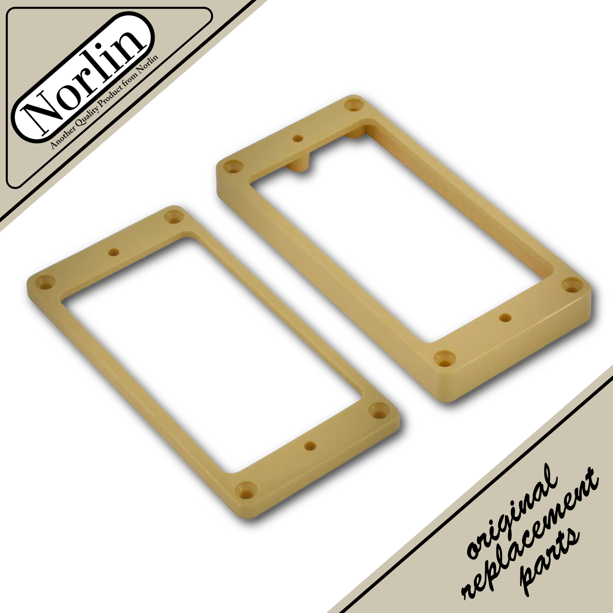 Humbucker Pickup Flat Mounting Ring (Cream) for Gibson® Guitars - Randy's LLC