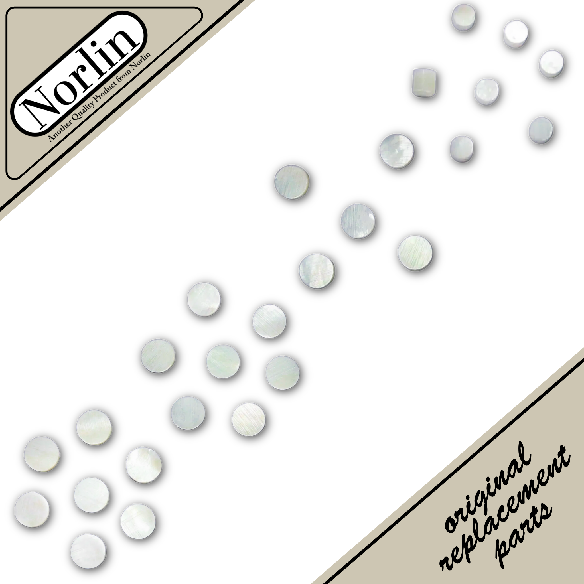 Mother of Pearl Side Position Dots & Inlays for Guitar (10-Pack) - Randy's LLC