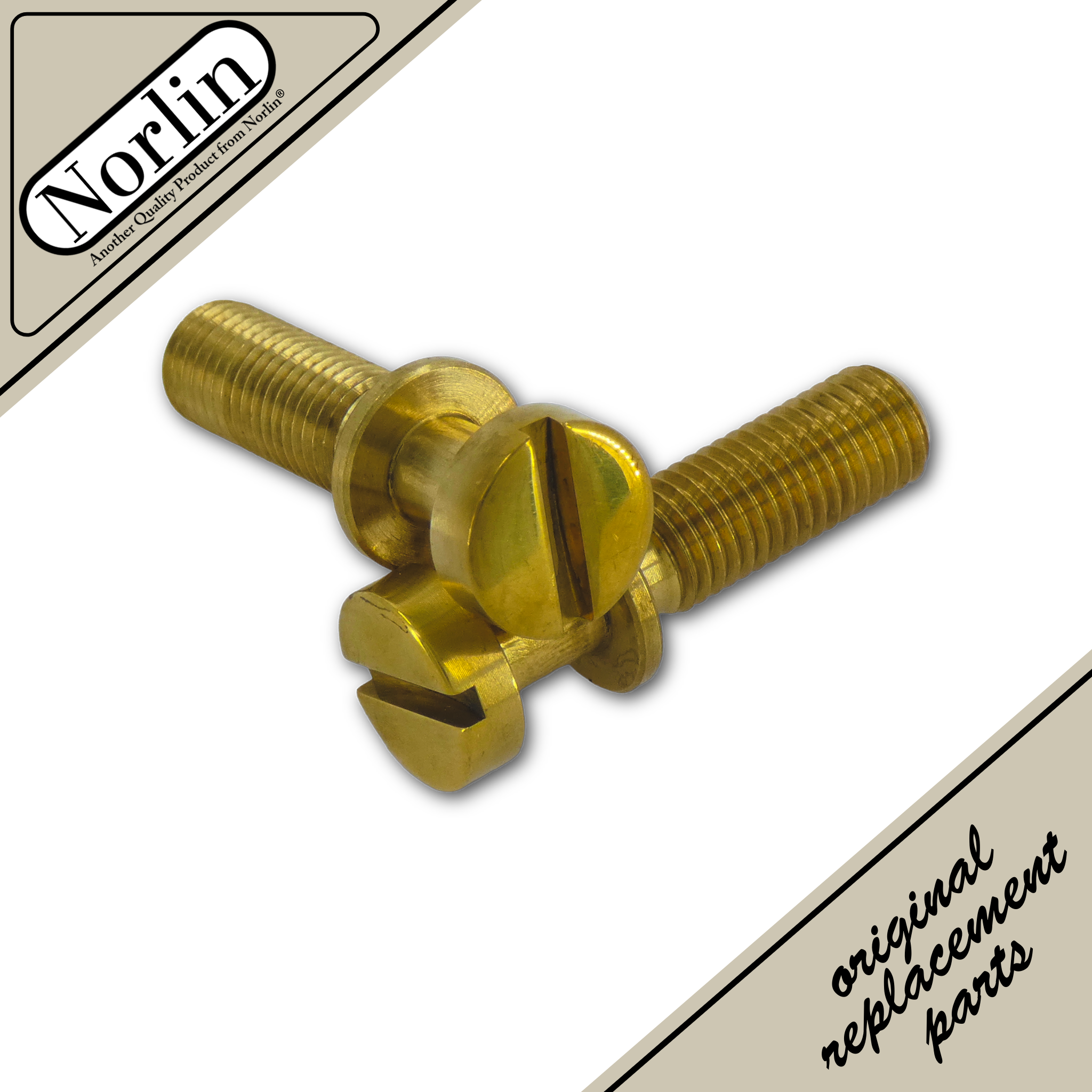 Vintage RAW Brass Stop Bar Tailpiece Studs for Gibson® Guitars - Randy's LLC