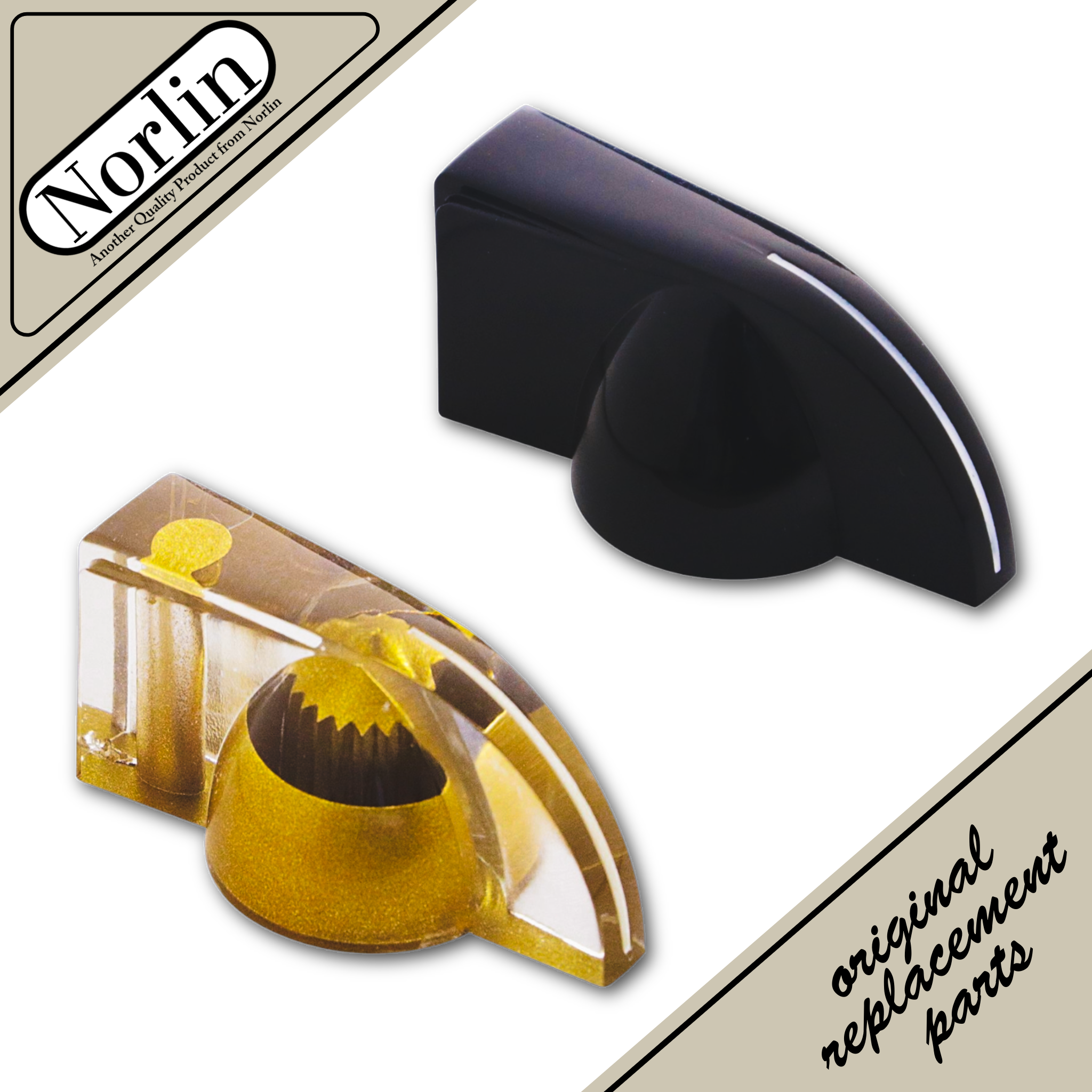 Vintage Historic Bakelite "Chicken Head" Rotary Dial Switch Knob for Gibson® Varitone (Metric) - Randy's LLC