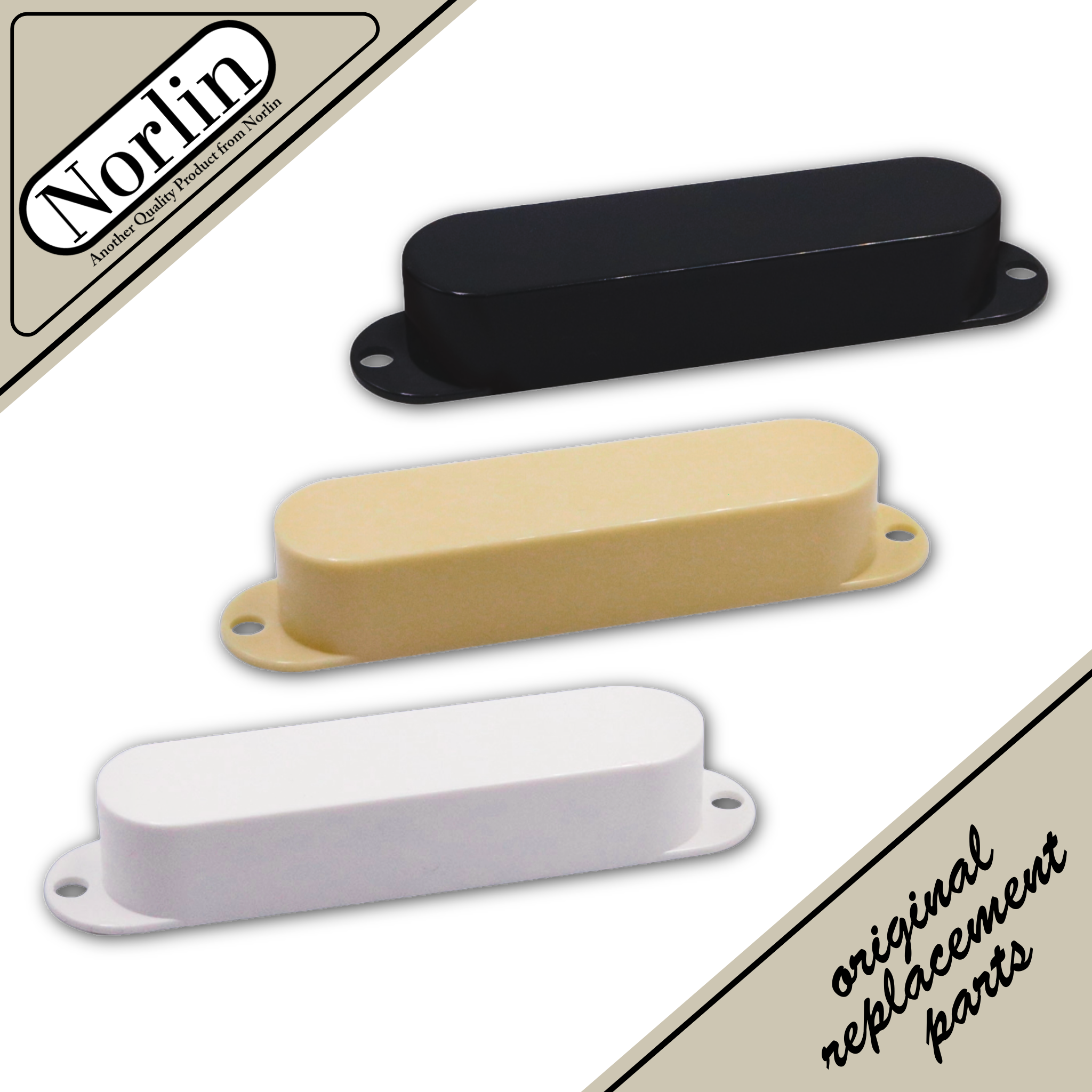 Plastic Single Coil Pickup Cover w/ No Holes for Fender® & Gibson® Guitars - Randy's LLC