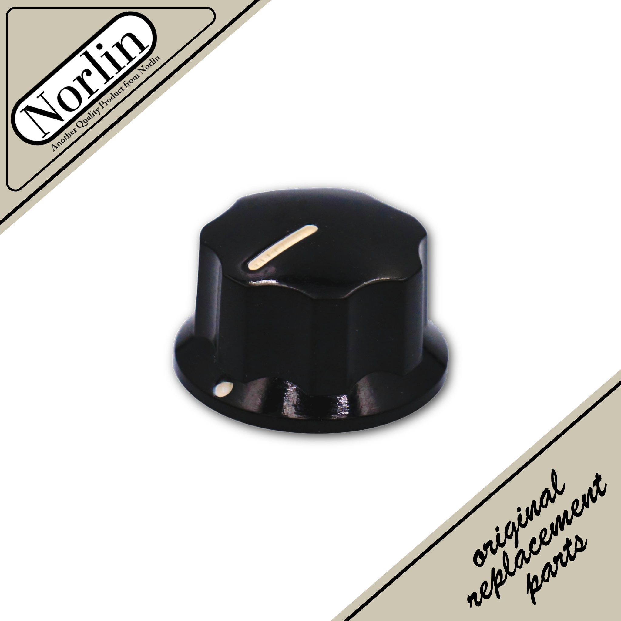 Vintage Historic Bakelite Small Relic Control Knob for Fender® Bass Guitars (Multi-Fit) - Randy's LLC