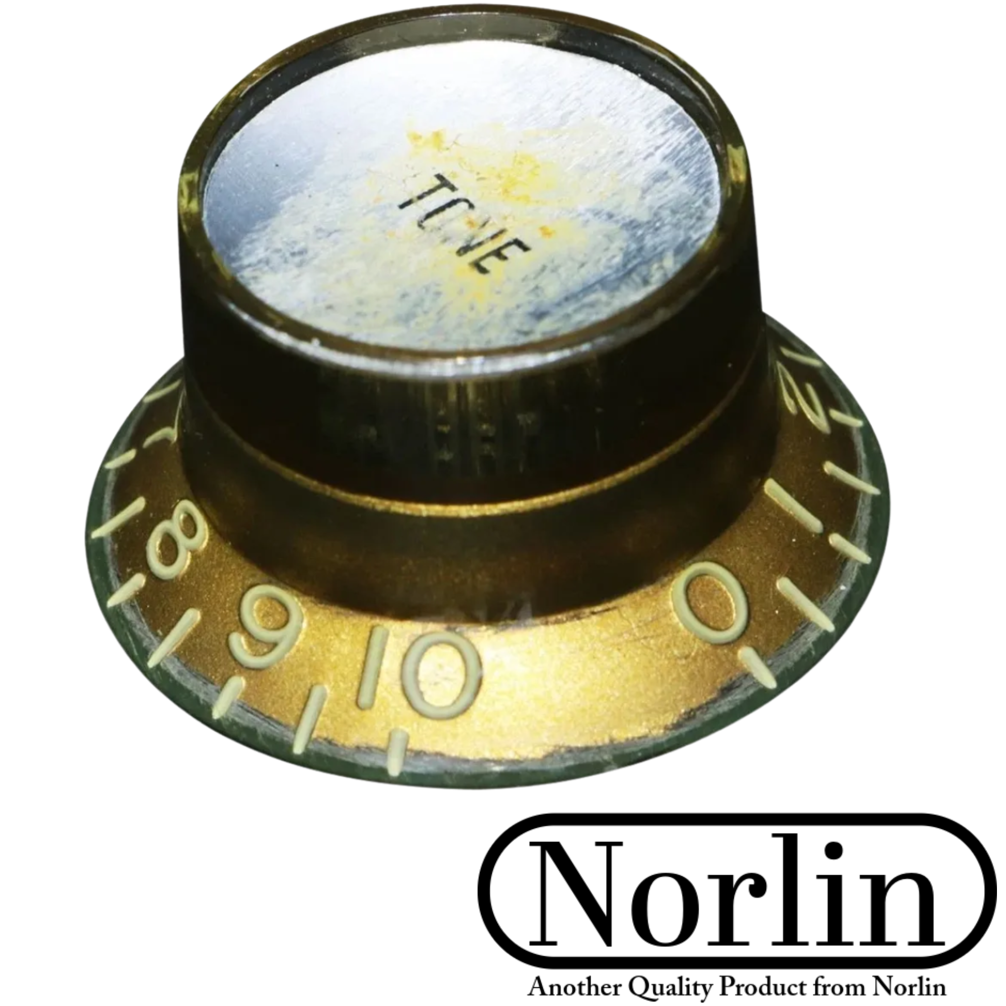 Aged Relic Top Hat Reflector Tone & Volume Knob for Gibson® Guitars (Inch) - Randy's LLC