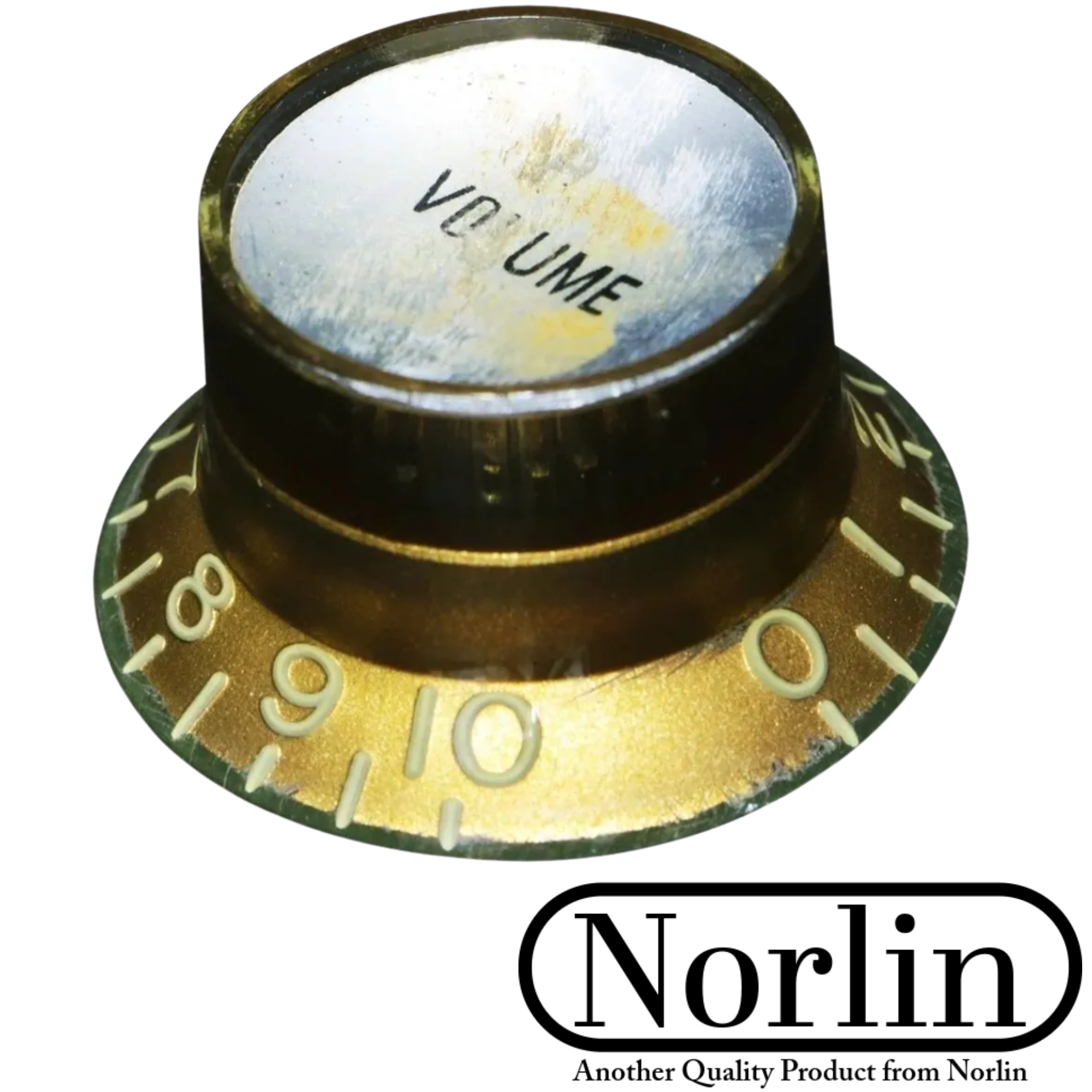 Aged Relic Top Hat Reflector Tone & Volume Knob for Gibson® Guitars (Inch) - Randy's LLC