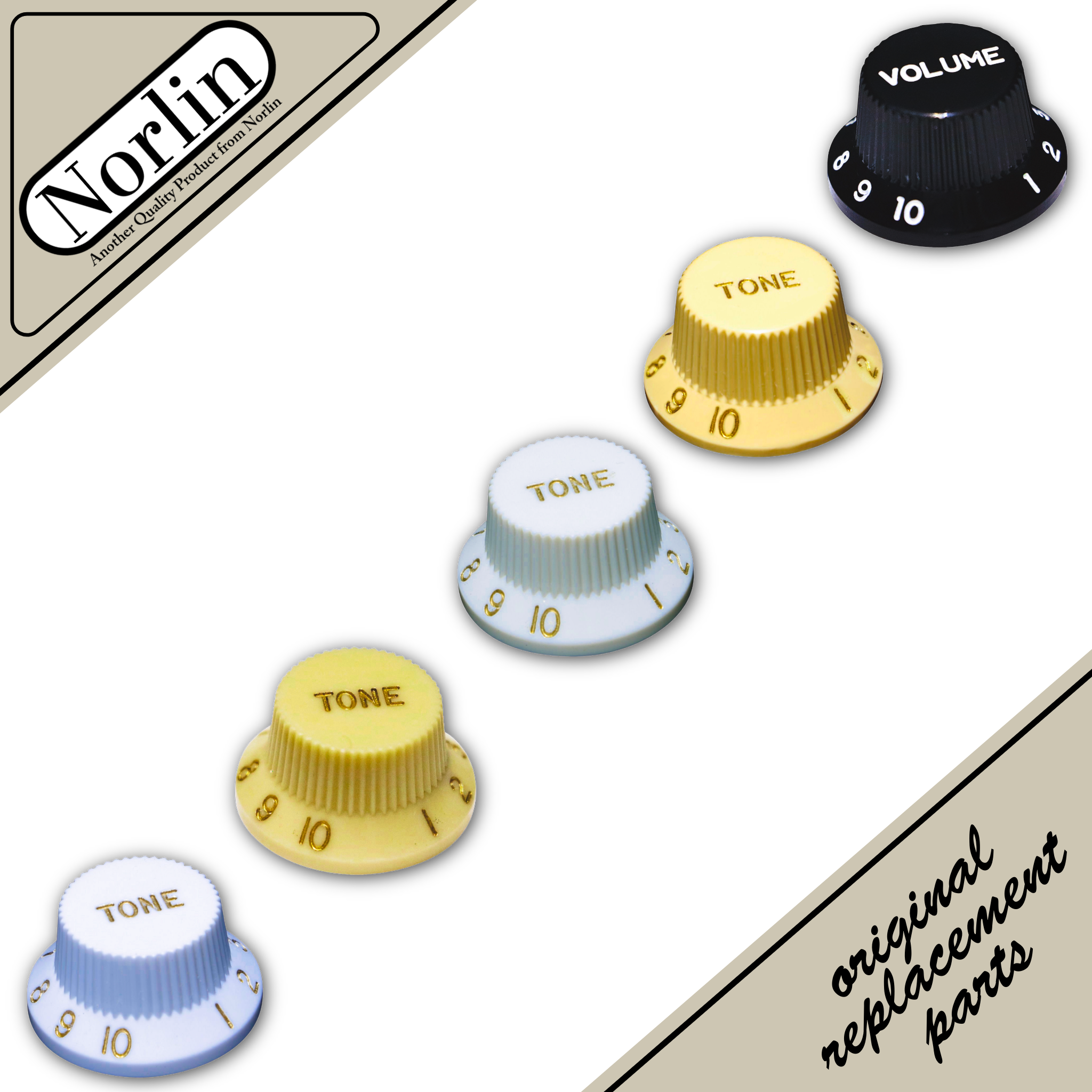 Top Hat Tone Knob for Fender® Stratocaster® Guitars - Randy's LLC