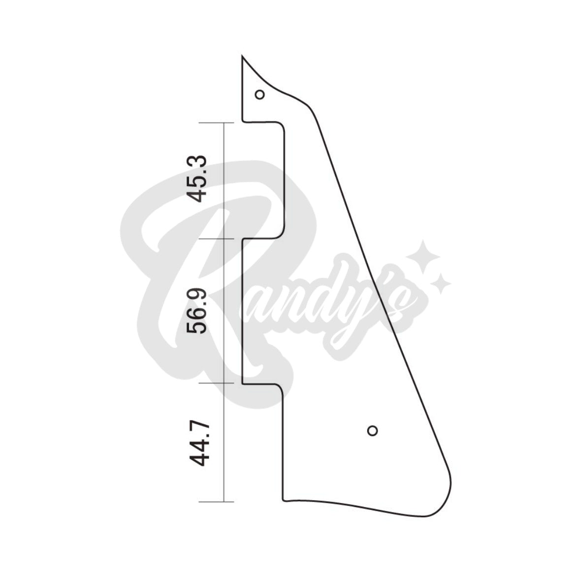 "Master Relic Collection" Historic Pickguard - Fits '59 1959 R9 Gibson® Les Paul® - Randy's LLC