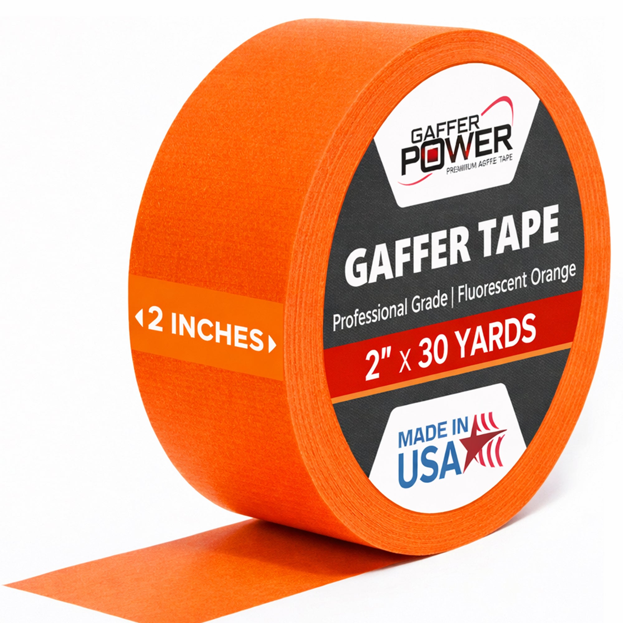 Gaffer Tape — Fluoro Orange 2" x 30yd - Randy's LLC