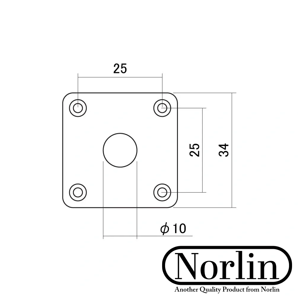 Square Jack Plate for Gibson® Guitars - Randy's LLC