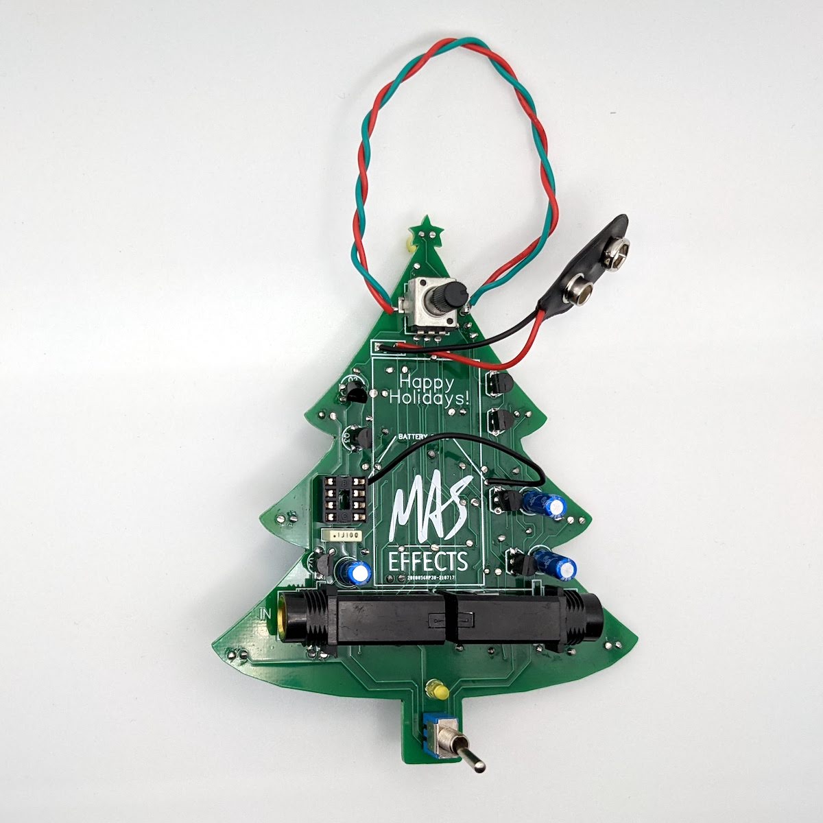 Christmas Holiday Guitar Effects Pedal Ornament Kit - Randy's LLC