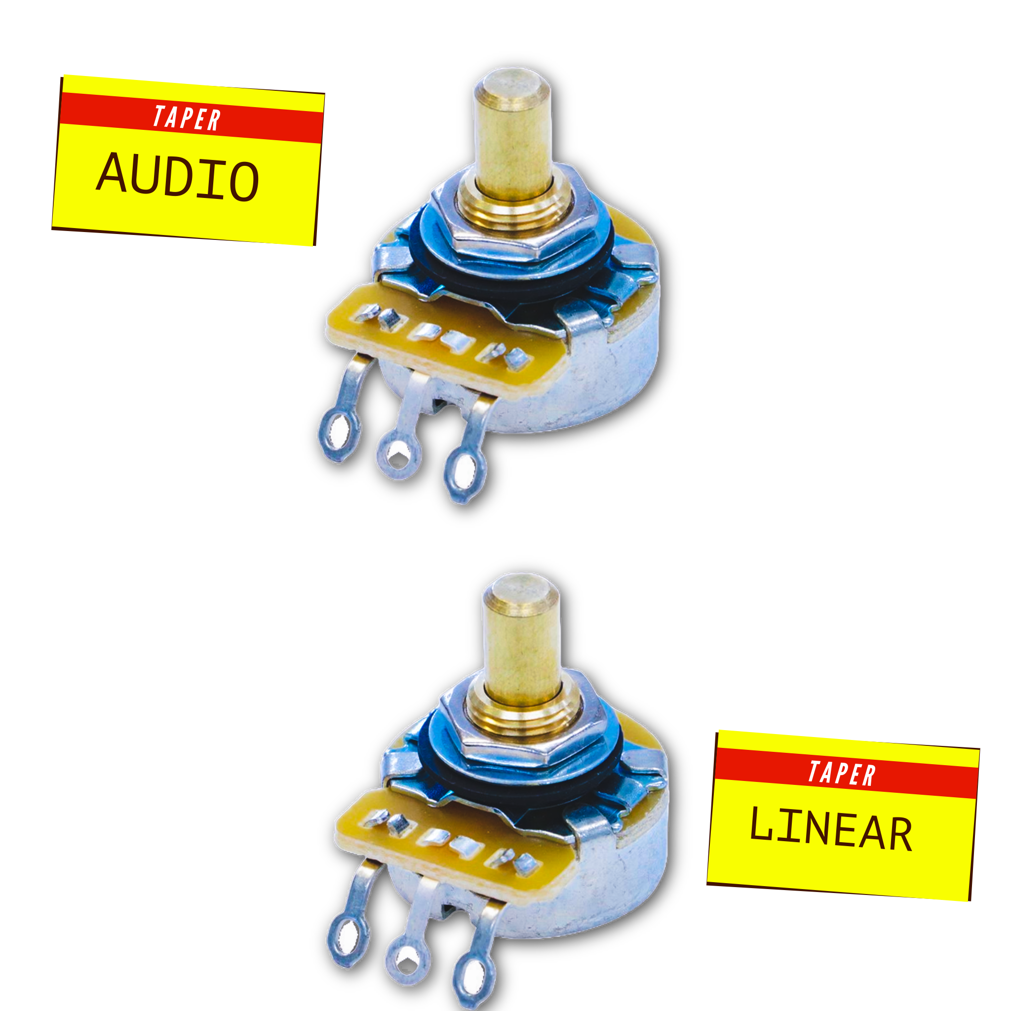 500KΩ Potentiometer ⅜" Bushing (Solid Shaft) - Fits Fender® Telecaster® - Randy's LLC