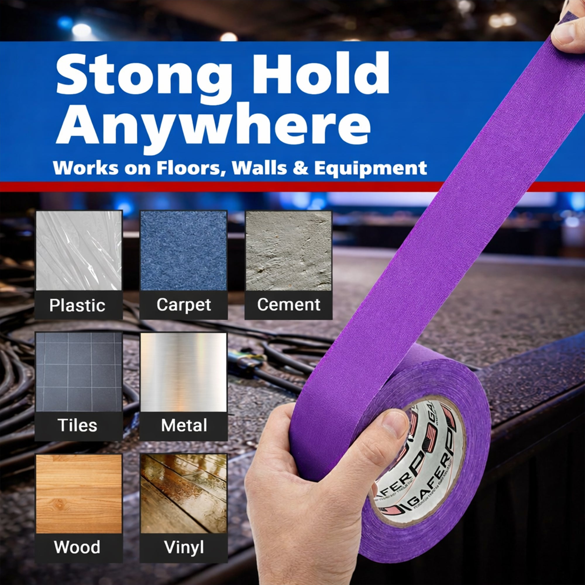 Gaffer Tape — Purple 2" x 30yd - Randy's LLC