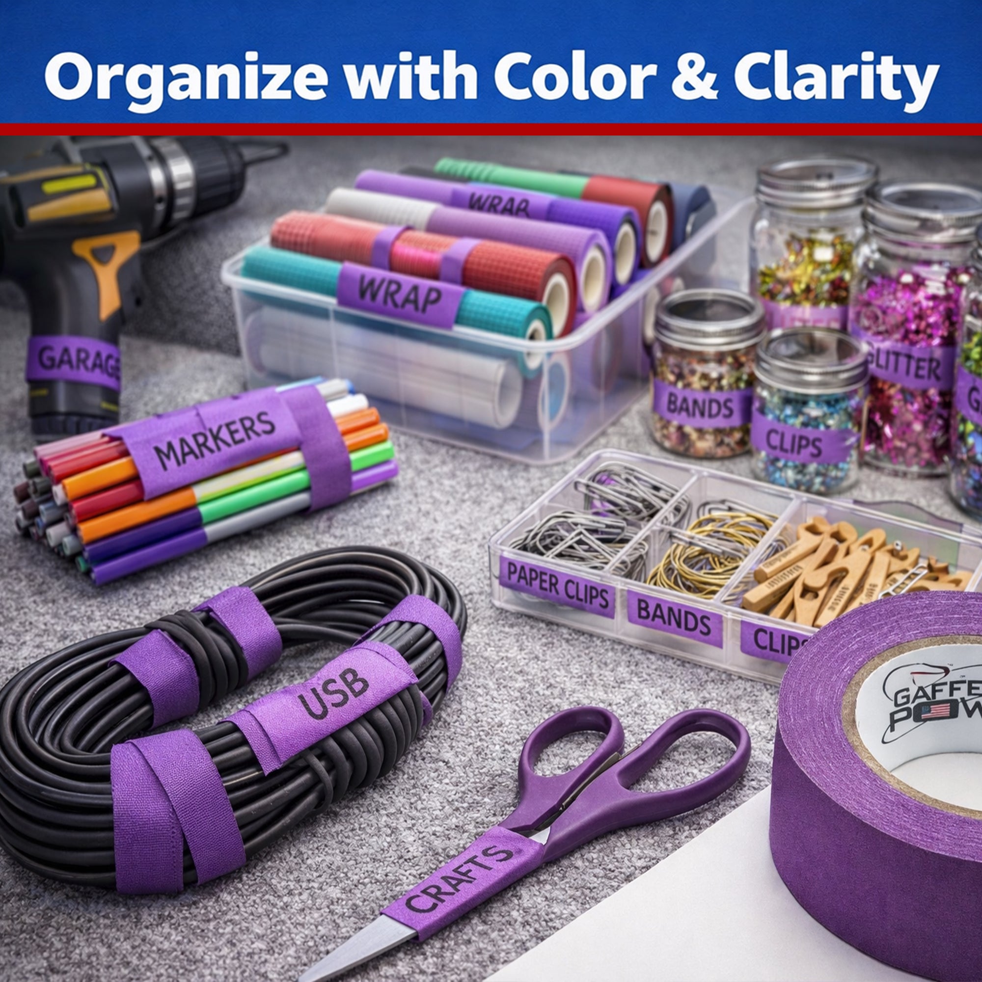 Gaffer Tape — Purple 2" x 30yd - Randy's LLC