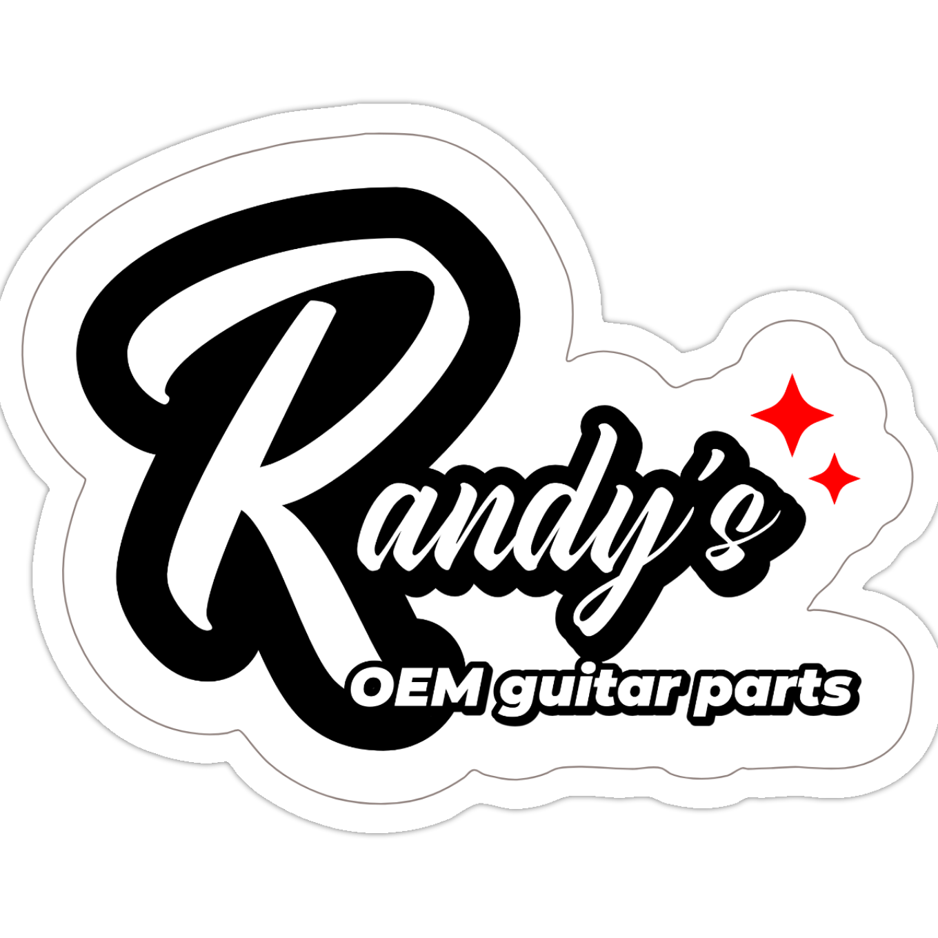 Randy's OEM Guitar Parts Die-Cut Vinyl Stickers (6-Pack) - Randy's LLC