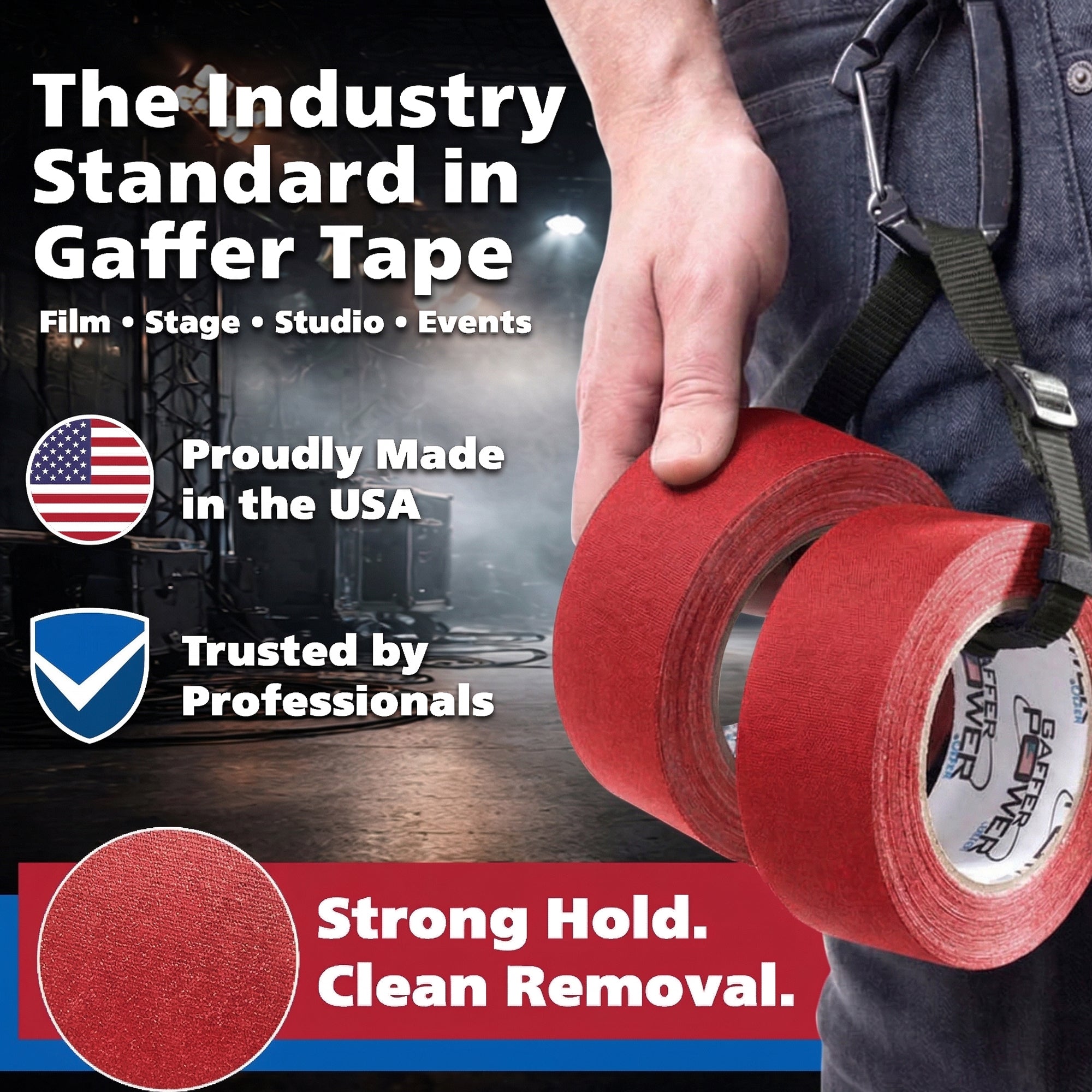 Gaffer Tape — Red 2" x 30yd - Randy's LLC