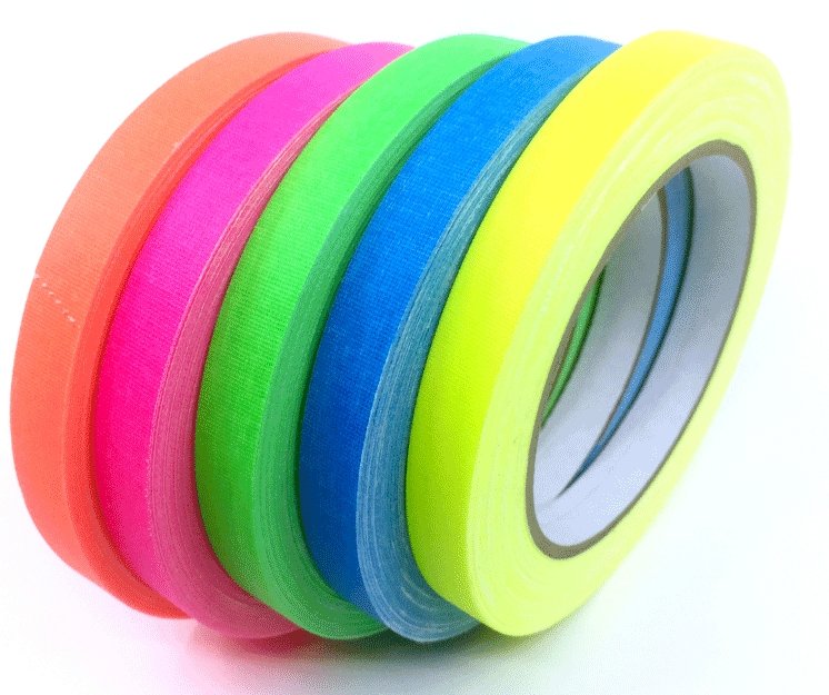 Gaffer Tape — Fluoro 5-Pack, 1/2" x 20yd - Randy's LLC