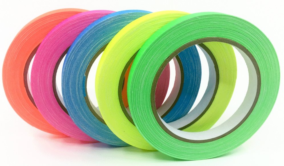Gaffer Tape — Fluoro 5-Pack, 1/2" x 20yd - Randy's LLC