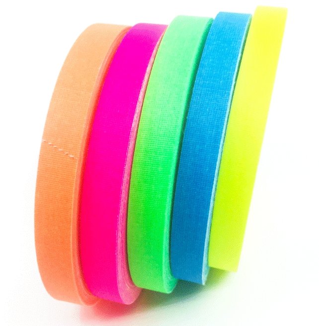 Gaffer Tape — Fluoro 5-Pack, 1/2" x 20yd - Randy's LLC