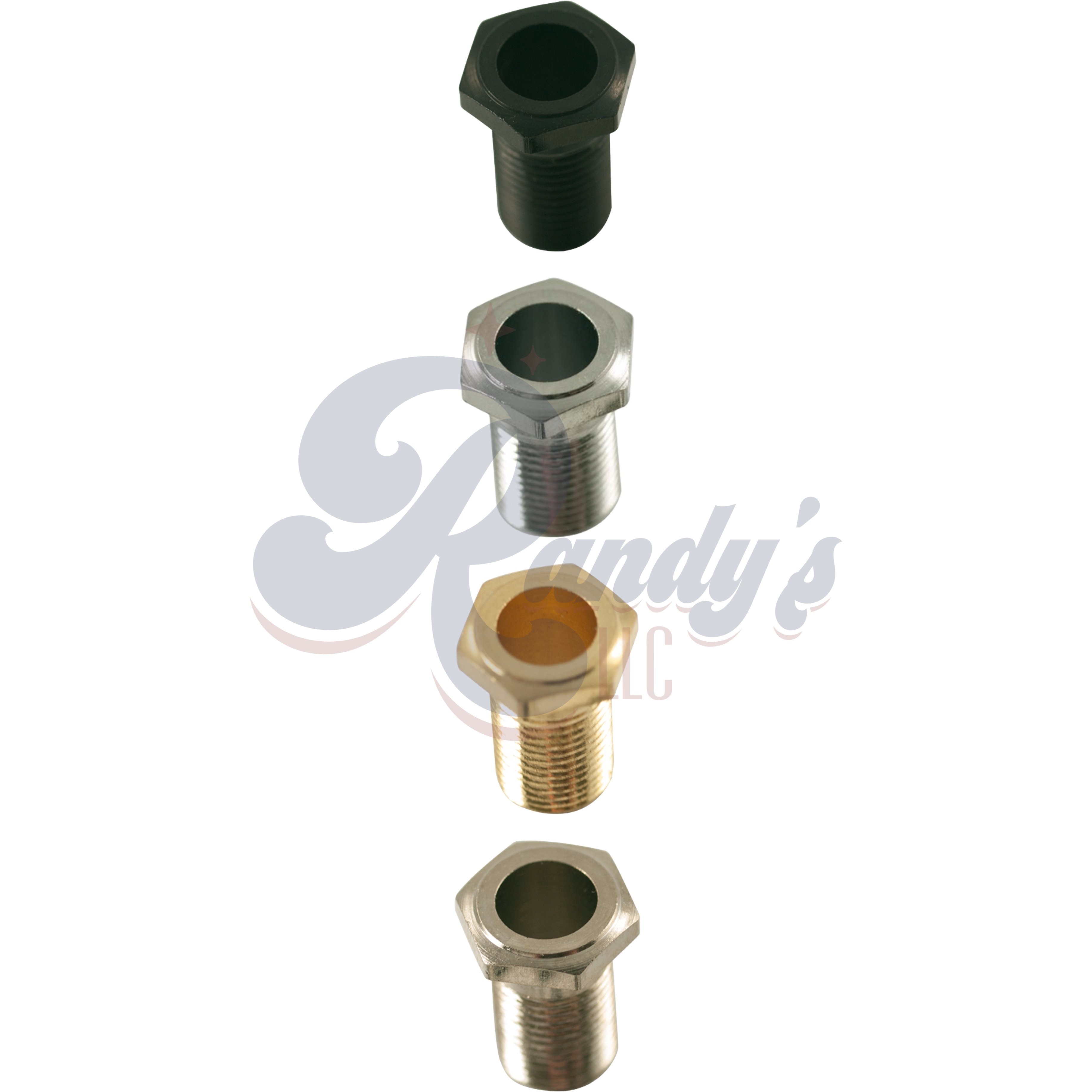 Kluson Replacement Threaded Hex Head Bushing For Contemporary Diecast Series Tuning Machines (Individual) - Fits GOTOH® & Grover® - Randy's LLC