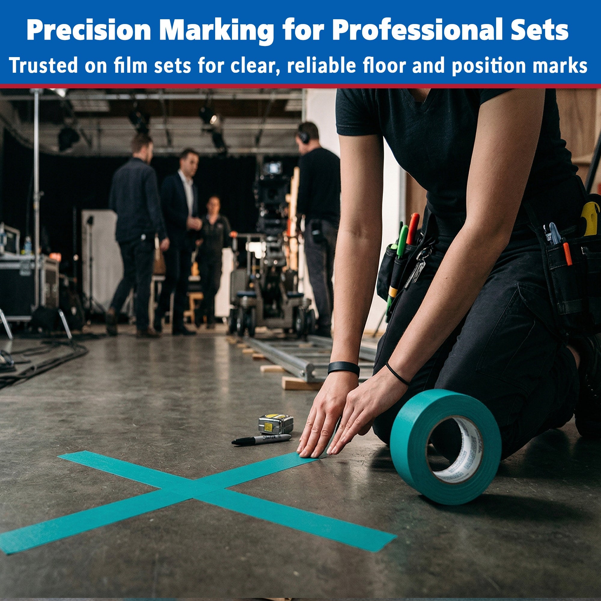 Gaffer Tape — Teal 2" x 30yd - Randy's LLC