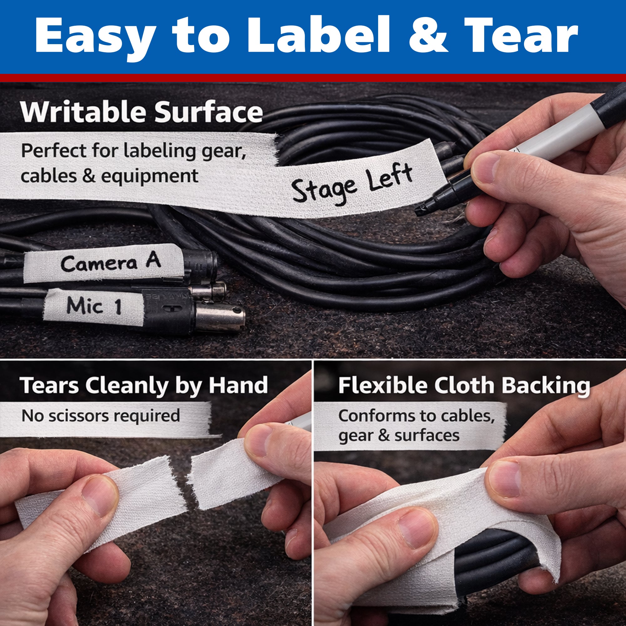 Gaffer Tape — White 2" x 30yd - Randy's LLC