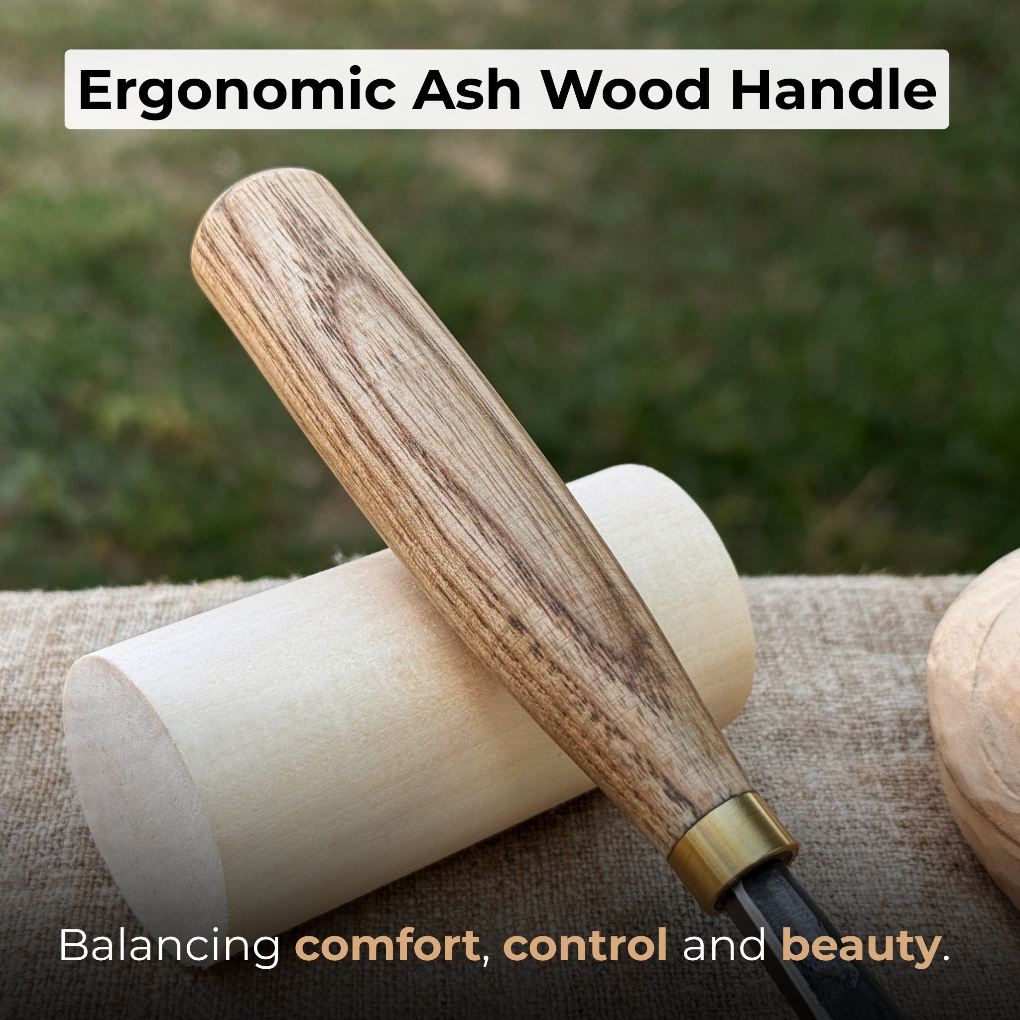 Angled Bevel Carving Chisel – 10 mm (0.39 inches) - Randy's LLC