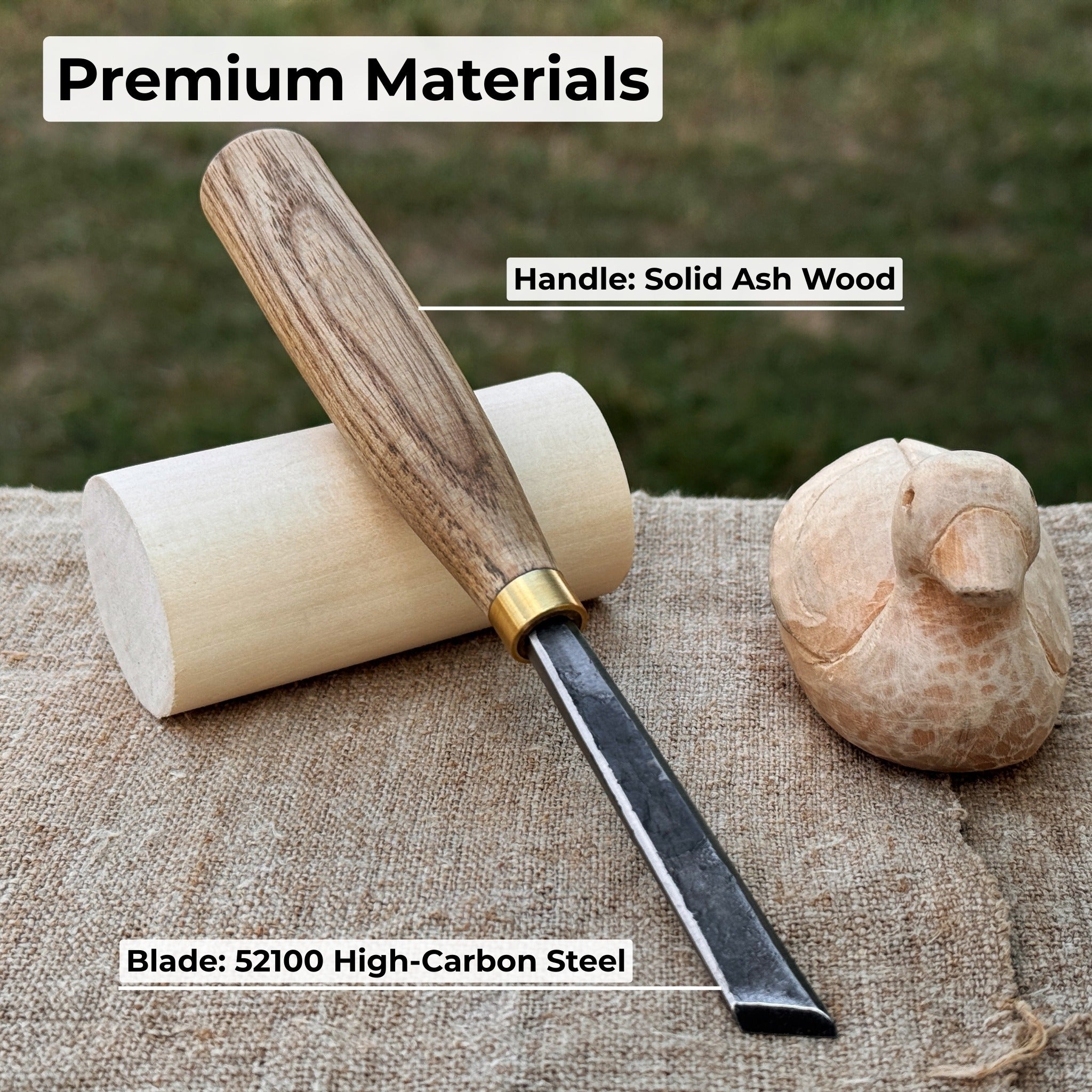 Angled Bevel Carving Chisel – 10 mm (0.39 inches) - Randy's LLC