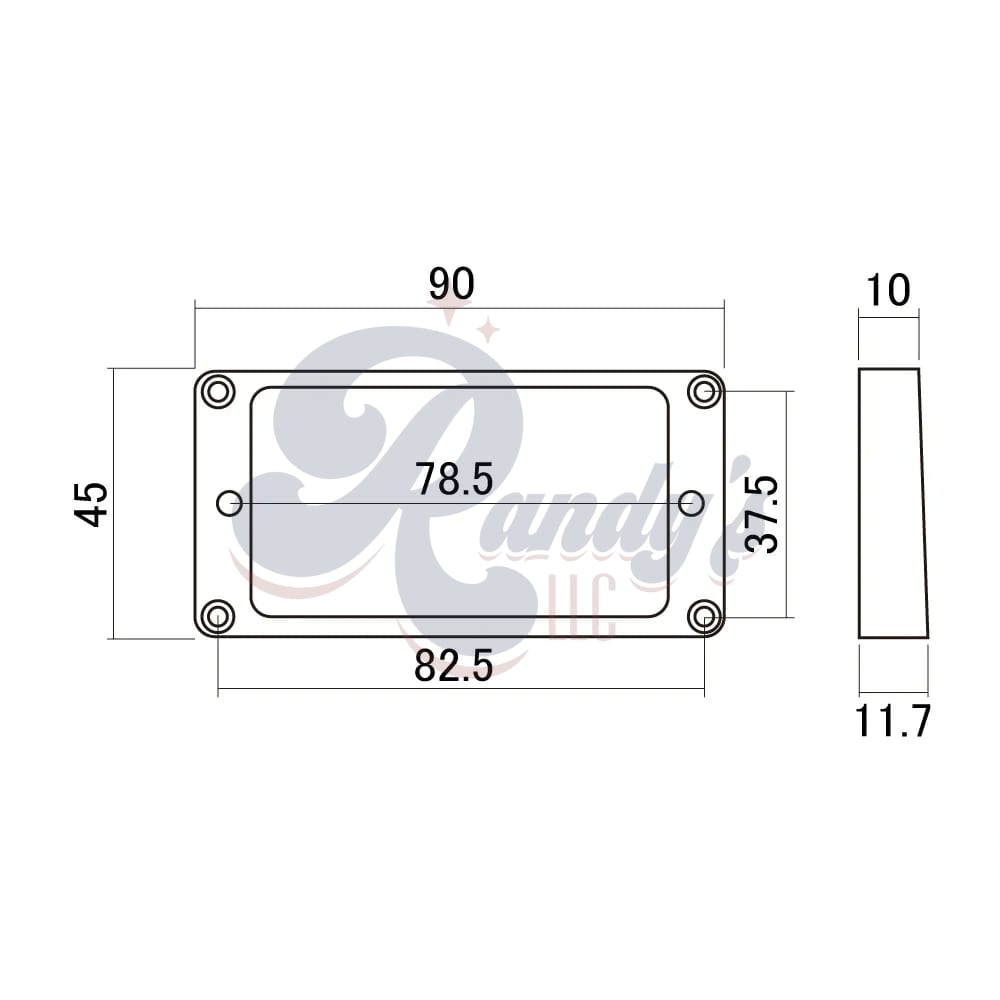 HOSCO MR-RRLI Humbucker Mounting Ring MIJ (Tall/Flat) Relic Light Cream - Fits Gibson®