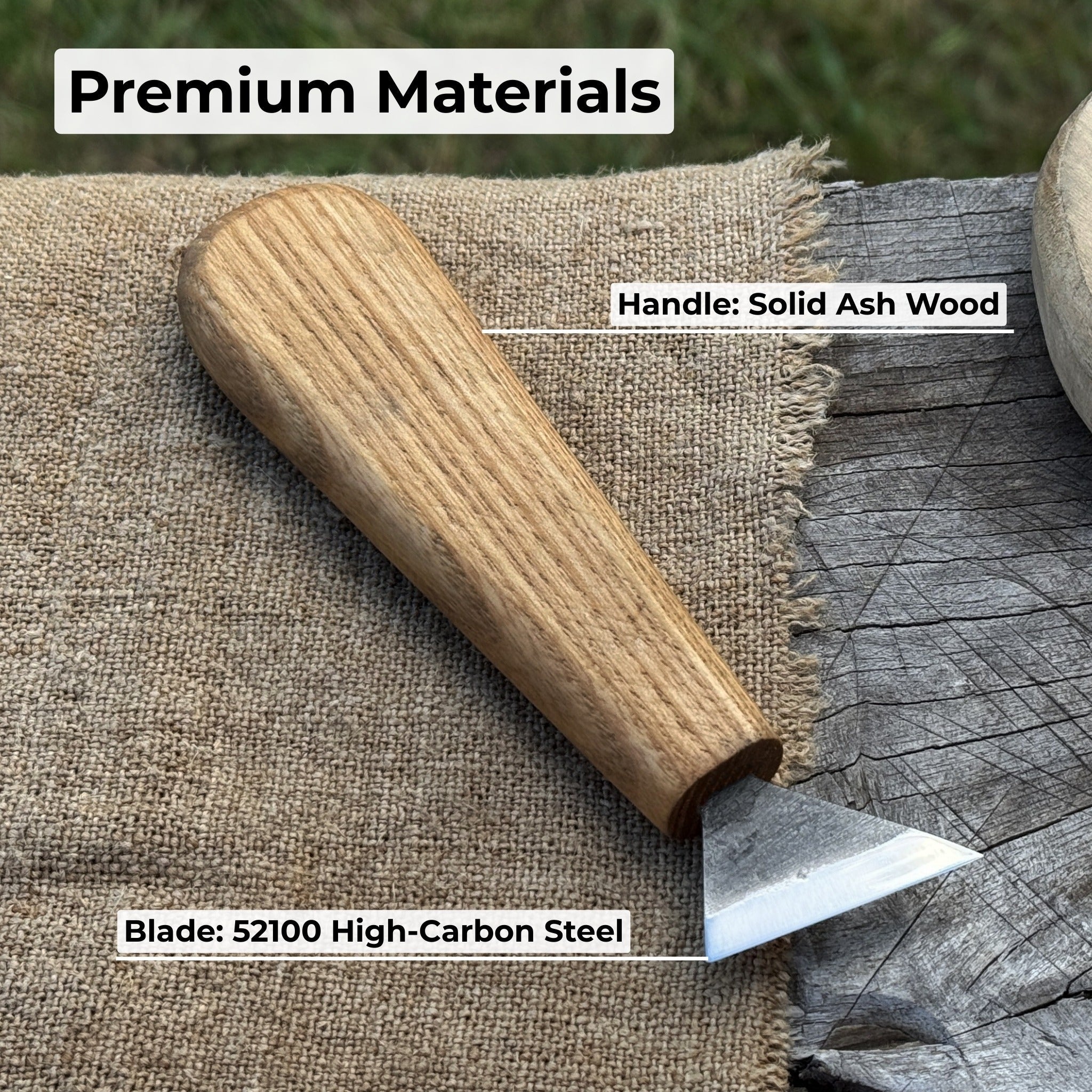 Bevel Edge Carving Knife, 3.5 cm (1.38 inches) - Randy's LLC