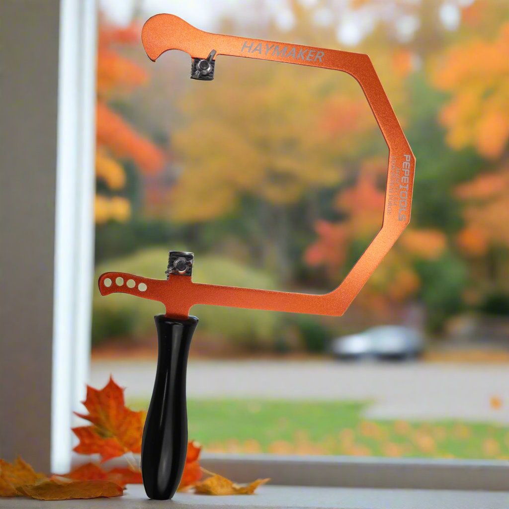 "Haymaker" Coping Saw for Fingerboard Inlays - Special Edition Orange - Randy's LLC