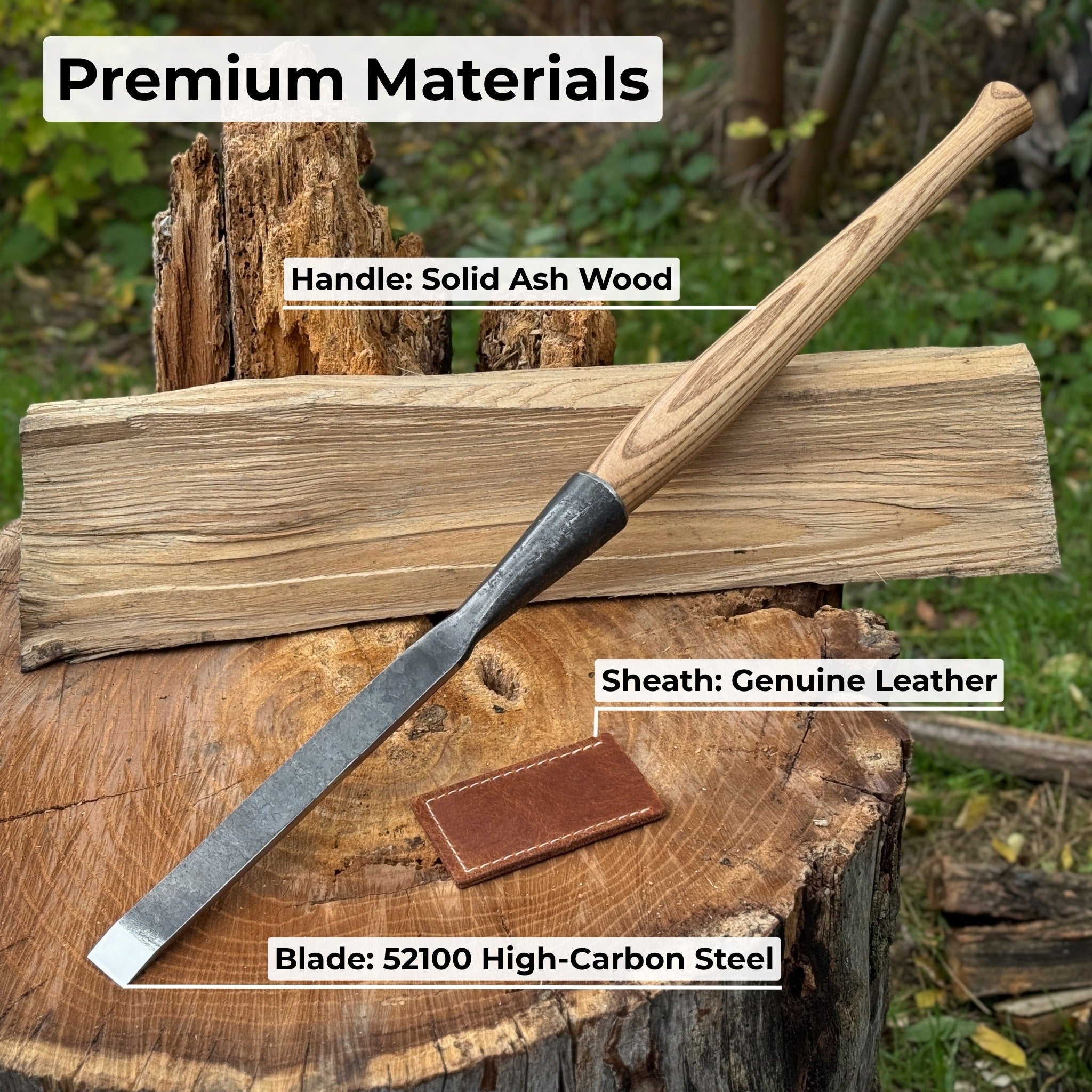Carpenters Slick Chisel, 20 - 100 mm (0.8 - 3.9 inches) - Randy's LLC