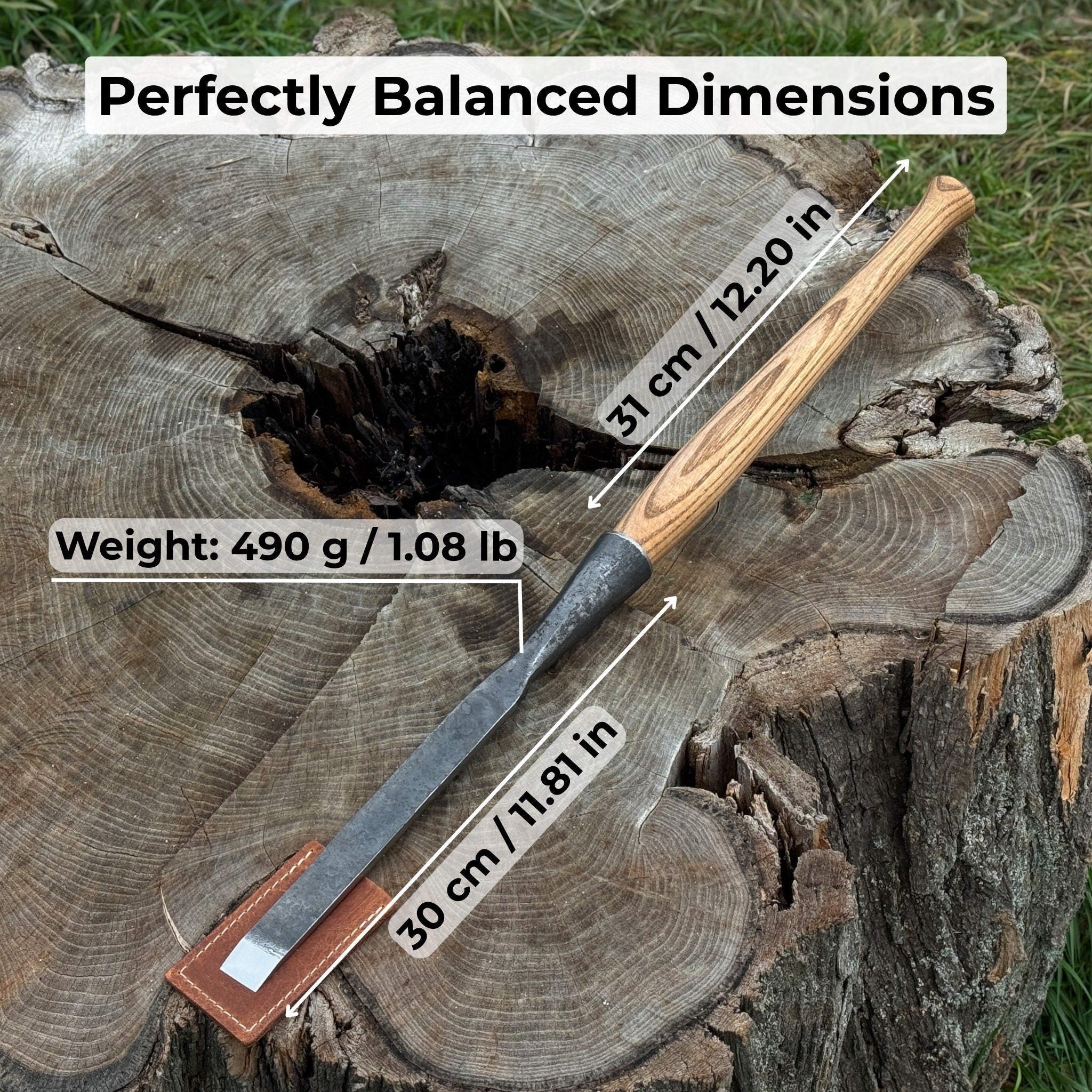 Carpenters Slick Chisel, 20 - 100 mm (0.8 - 3.9 inches) - Randy's LLC