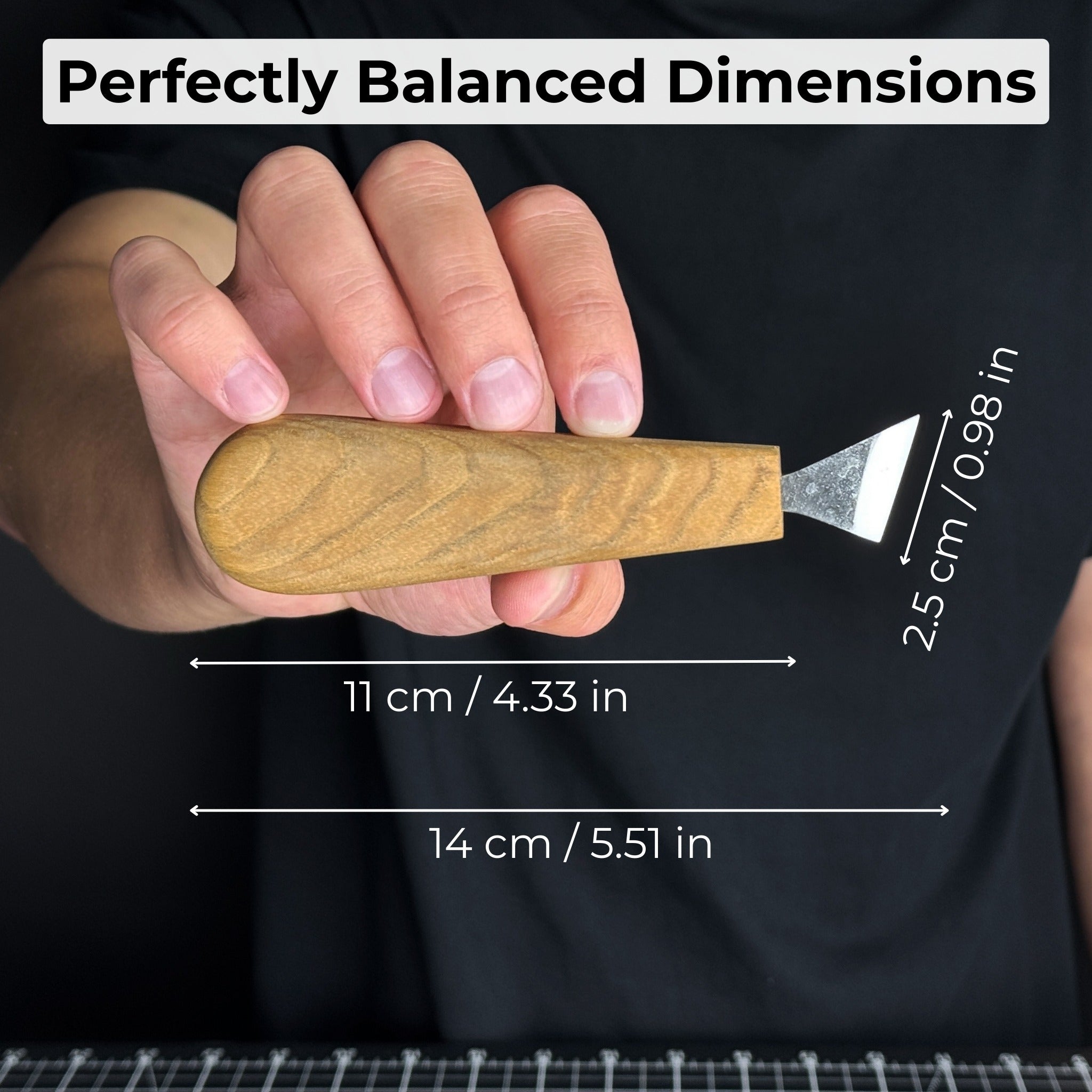 Chip Carving Knife, 2.5 cm (1 inch) - Randy's LLC