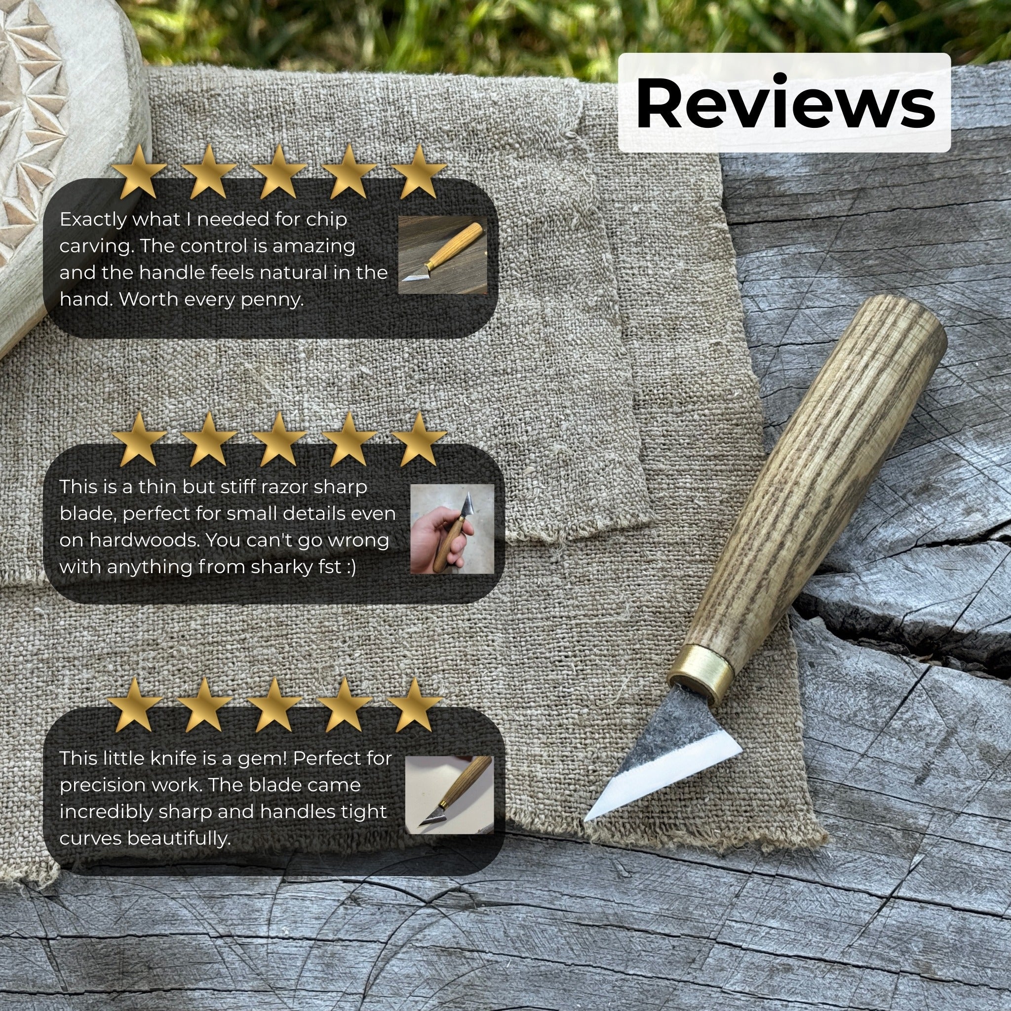 Chip Carving Knife, 3.5 cm (1.4 inches) - Randy's LLC