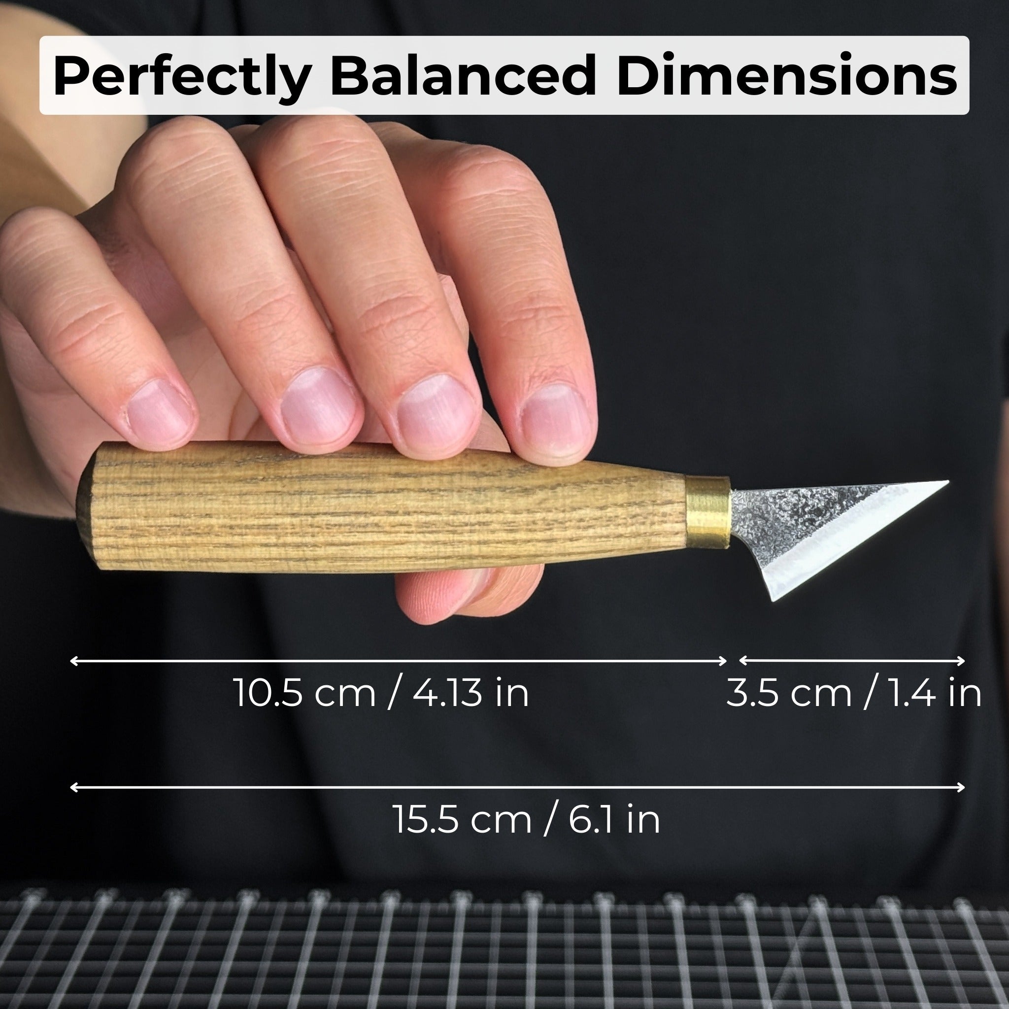 Chip Carving Knife, 3.5 cm (1.4 inches) - Randy's LLC