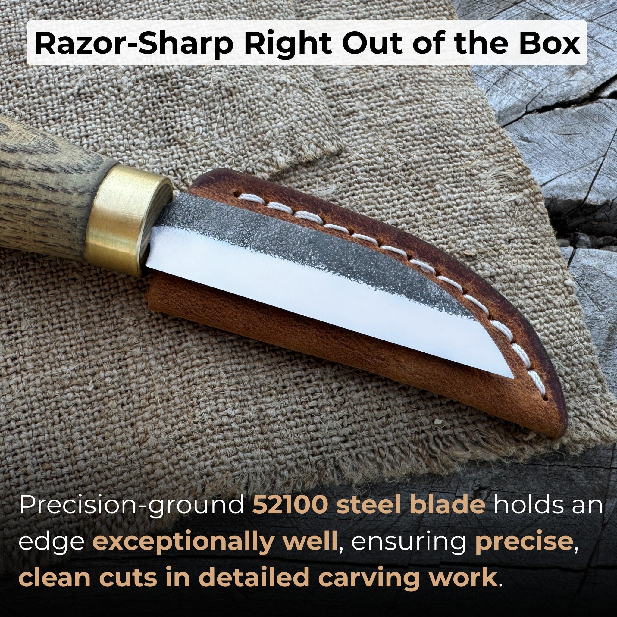 Chip Carving Knife, 5.5 cm (2.2 inches) - Randy's LLC