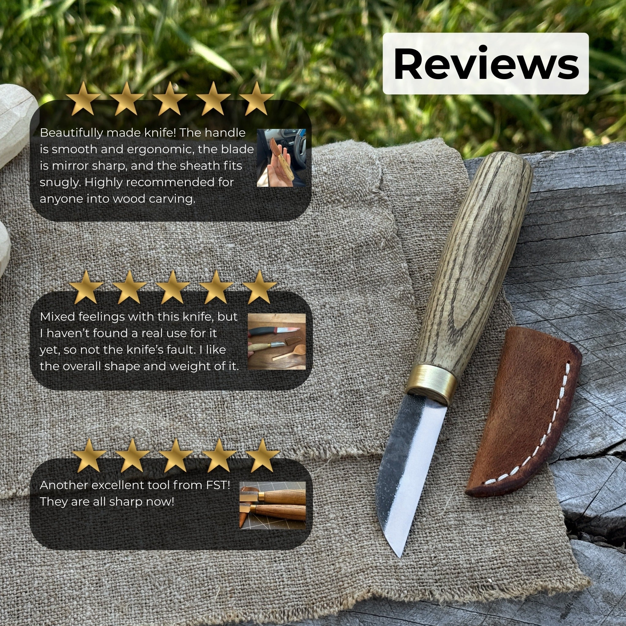 Chip Carving Knife, 5.5 cm (2.2 inches) - Randy's LLC