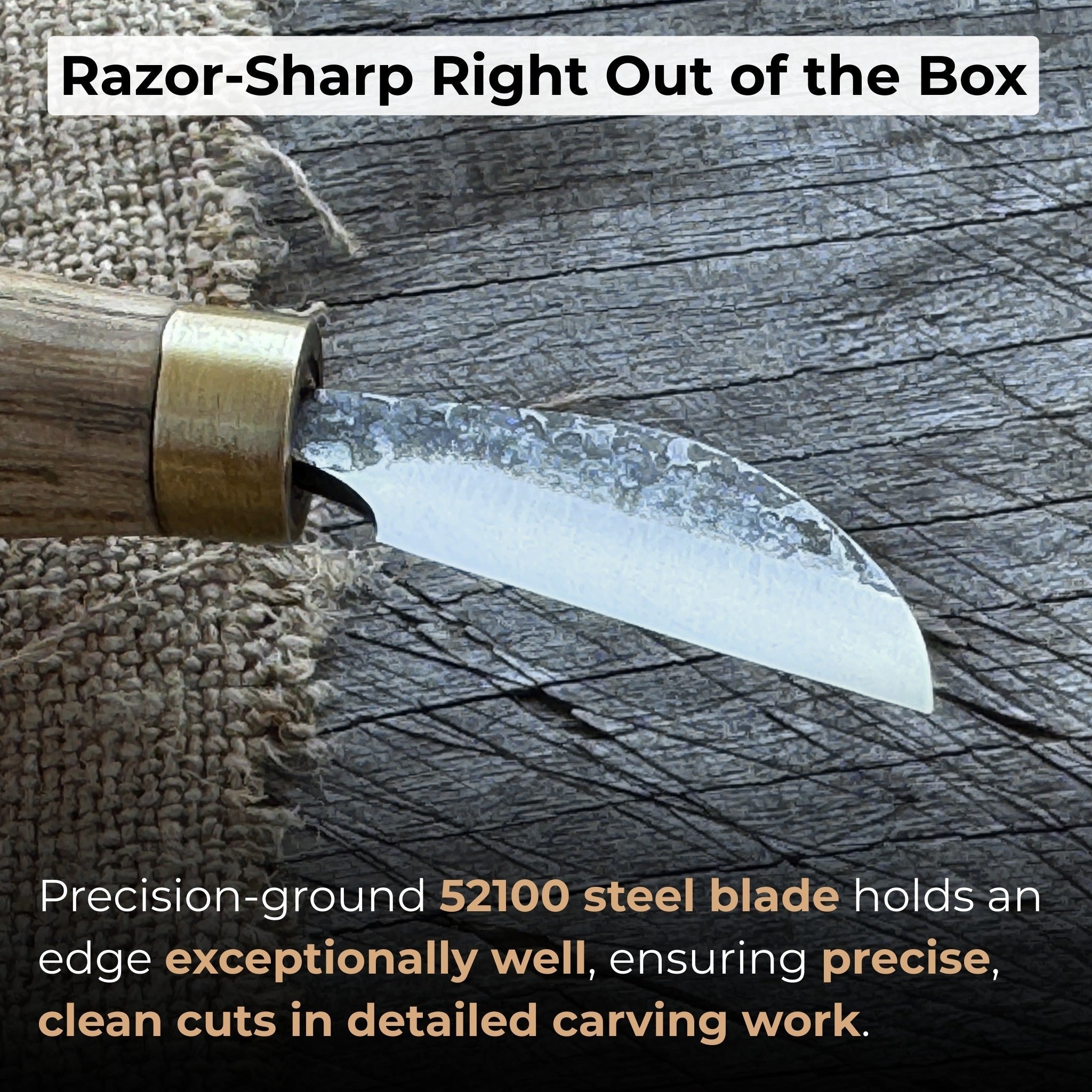 Chip Carving Knife, blade 3 cm (1.2 inches) - Randy's LLC