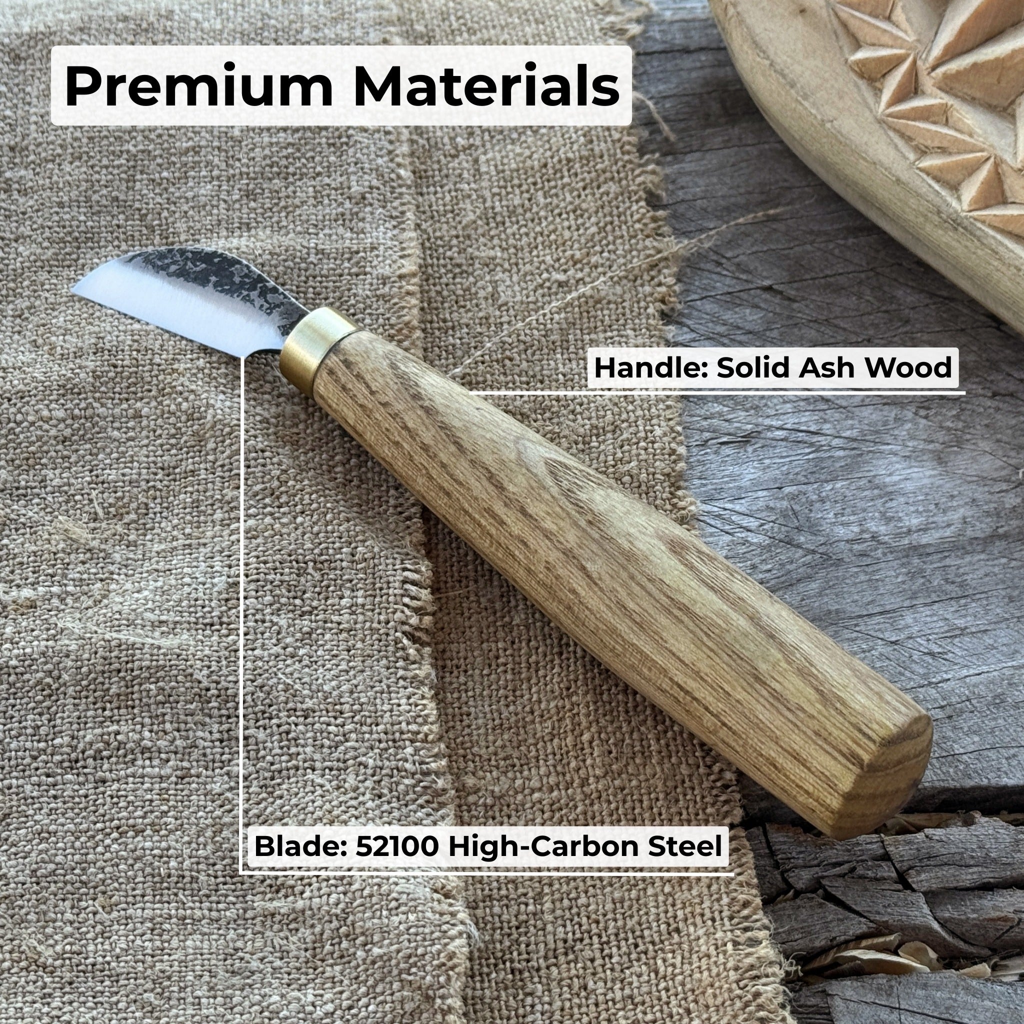 Chip Carving Knife, blade 3 cm (1.2 inches) - Randy's LLC