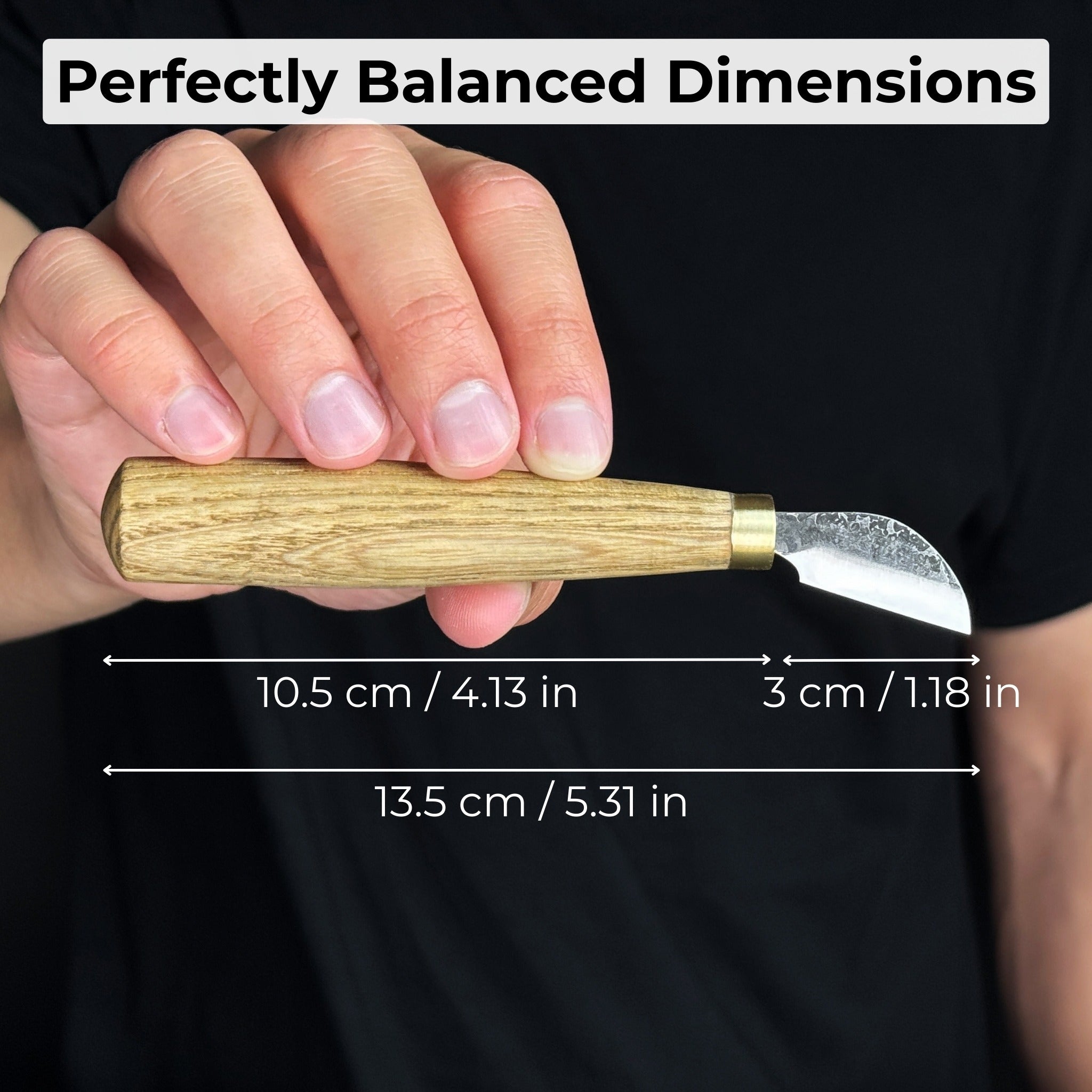 Chip Carving Knife, blade 3 cm (1.2 inches) - Randy's LLC