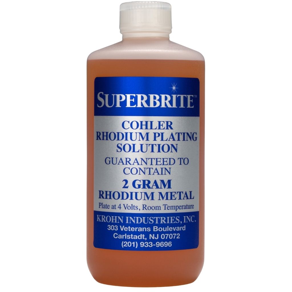 Cohler Superbrite® Rhodium "White Gold" Plating Solution - Randy's LLC