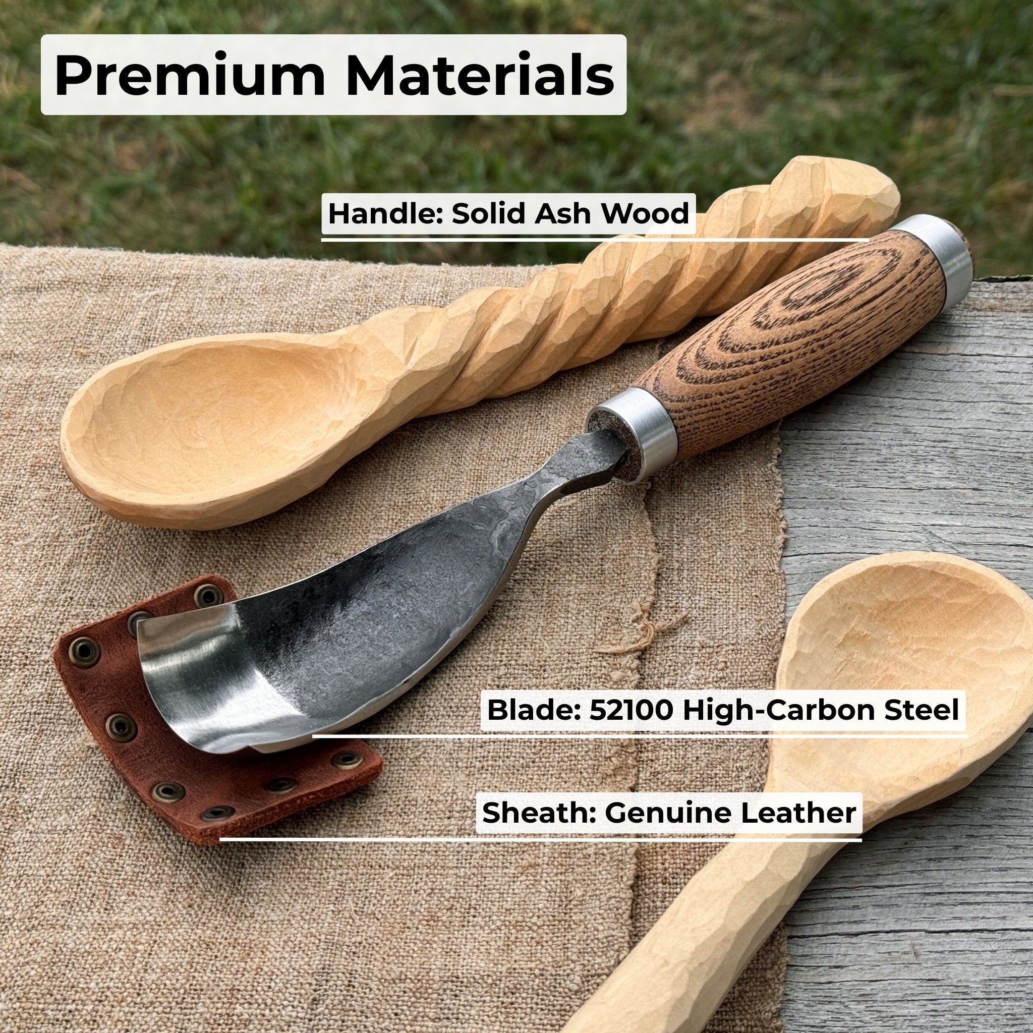 Curved Bowl Gouge, 10 - 45 mm (0.4 - 1.8 inches) - Randy's LLC