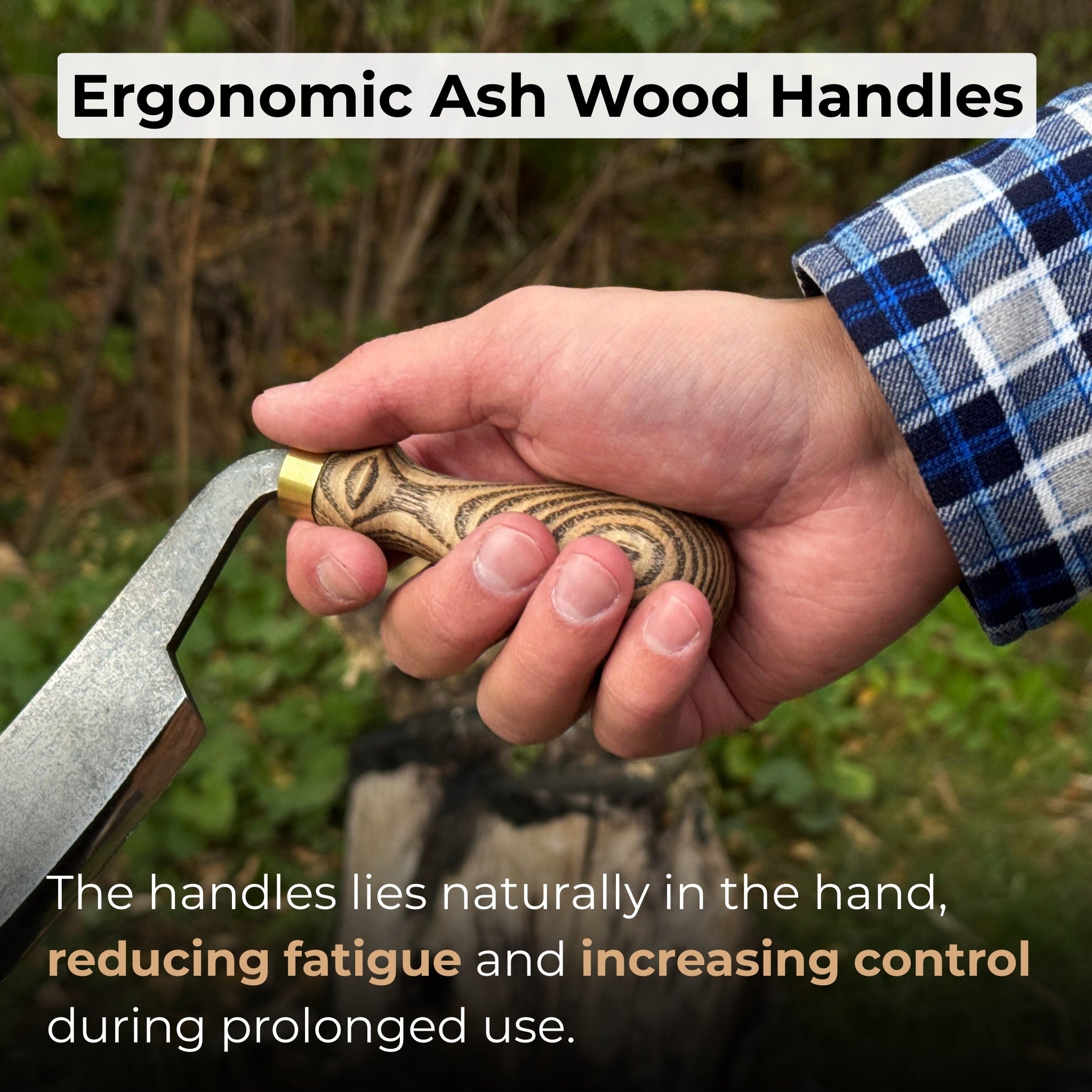 Curved Draw Knife (Push/Pull Shave), 14.5 cm (5.7 inch) Cutting Edge - Randy's LLC