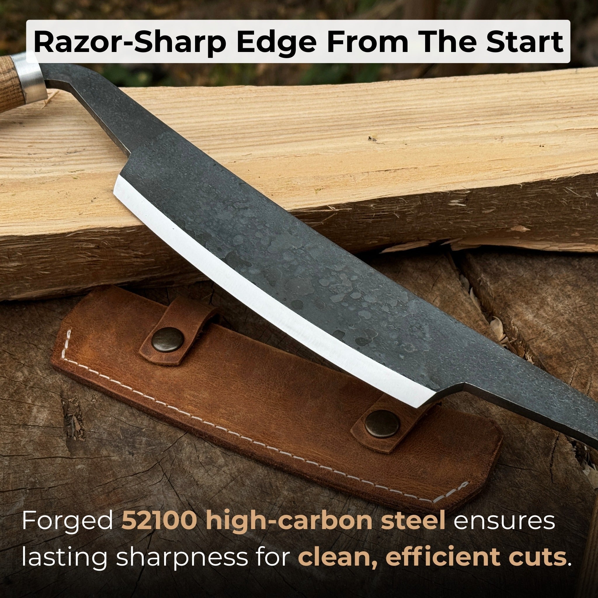 Curved Drawknife (Push/Pull), 14.5 cm (5.7 inches) - Randy's LLC