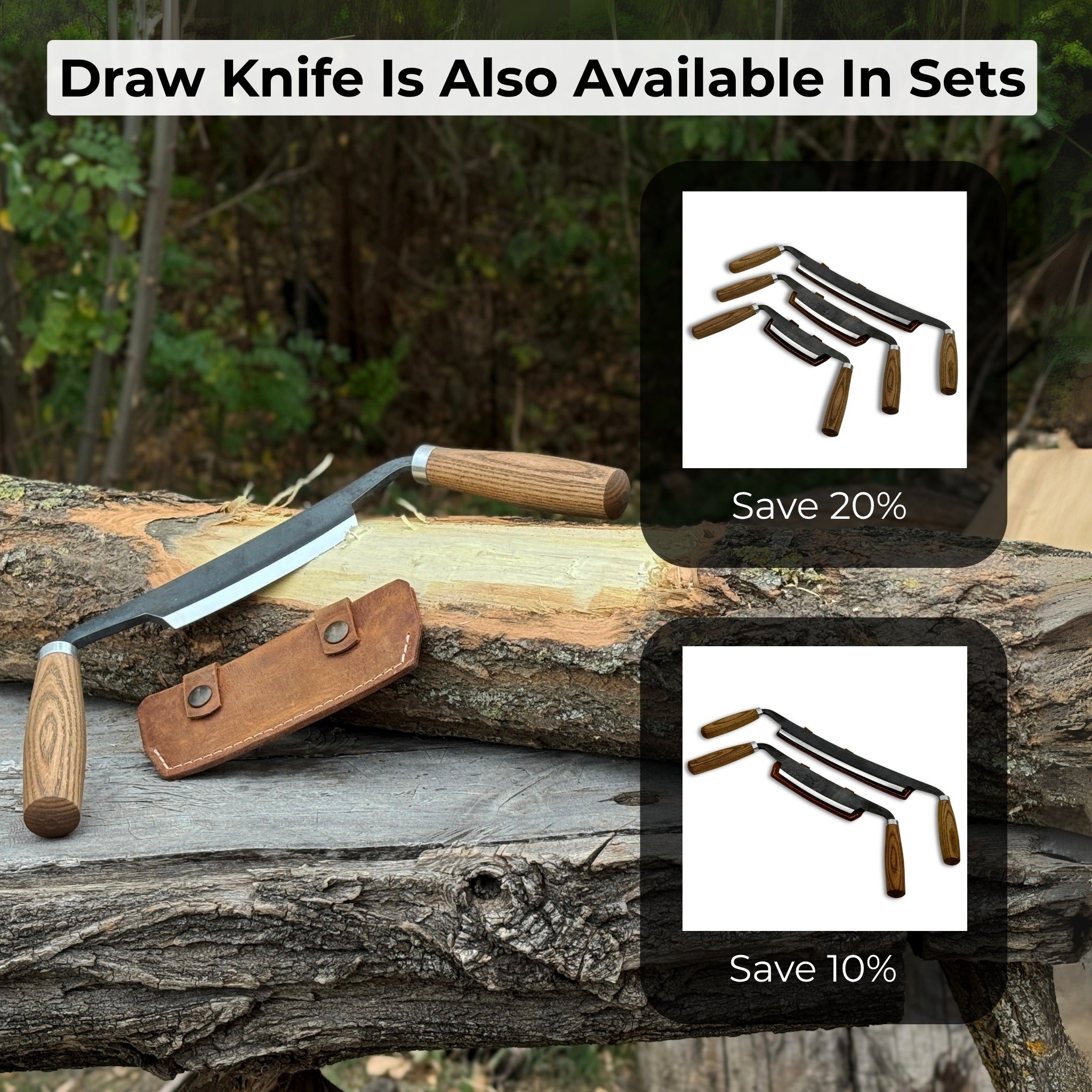 Curved Drawknife (Push/Pull), 14.5 cm (5.7 inches) - Randy's LLC