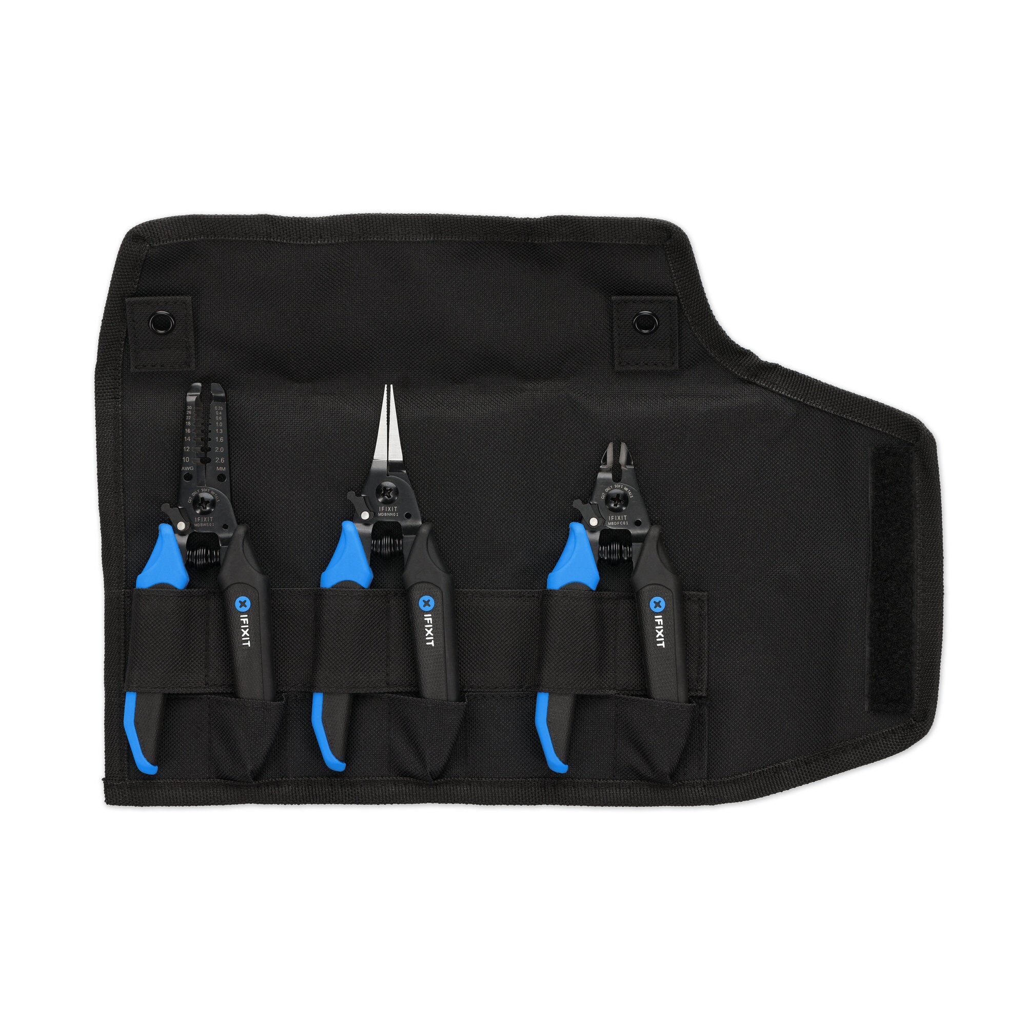 Mandible 3-Piece Guitar Repair Pliers Set & Storage Roll - Randy's LLC