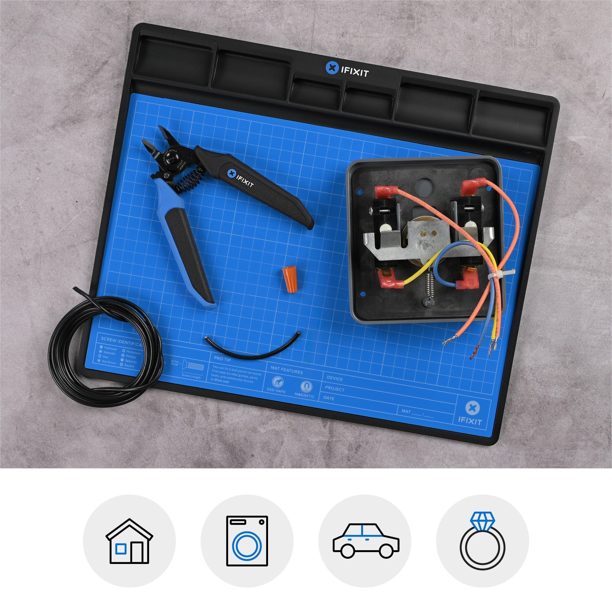 Mandible Flush Cutters for Guitar Wiring & Pedal Building - Randy's LLC