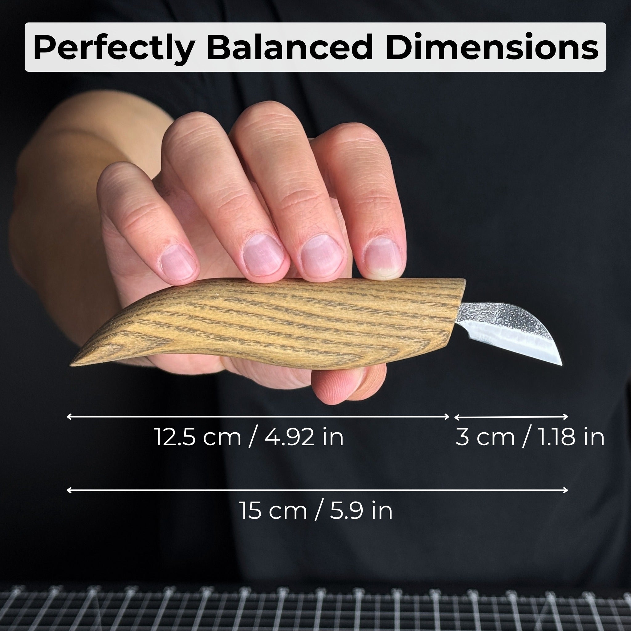 Detail Chip Carving Knife – Blade 3 cm (1.2 inches) - Randy's LLC