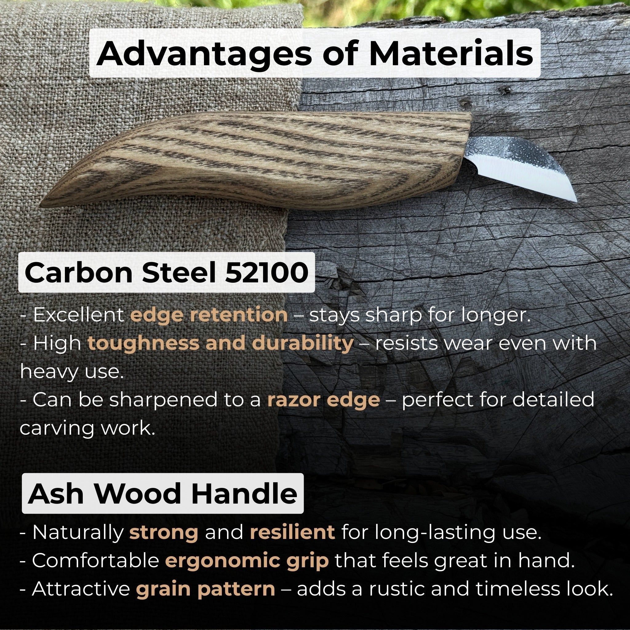 Detail Chip Carving Knife – Blade 3 cm (1.2 inches) - Randy's LLC