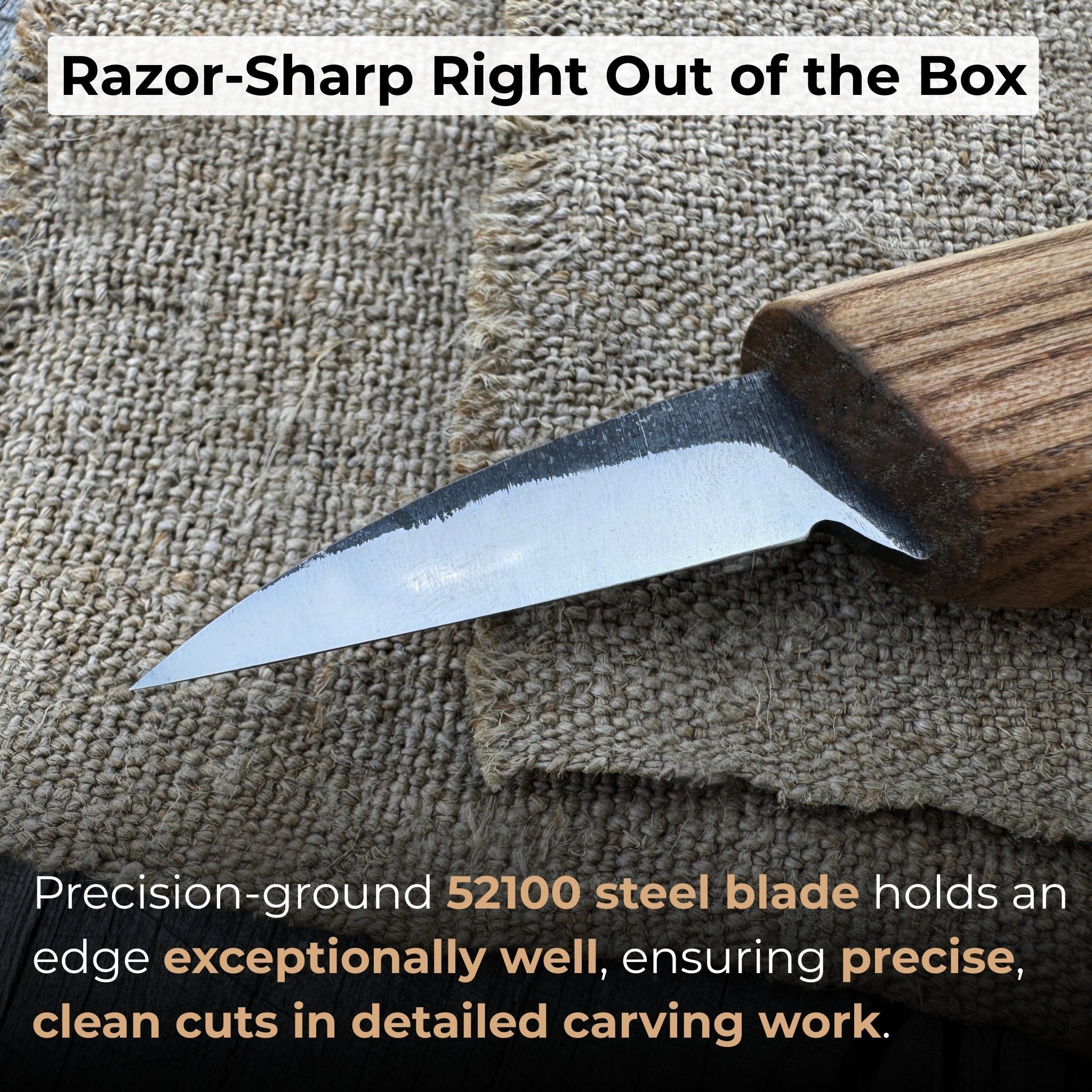 Detail Knife for Wood Carving, 4 cm (1.57 inches) - Randy's LLC